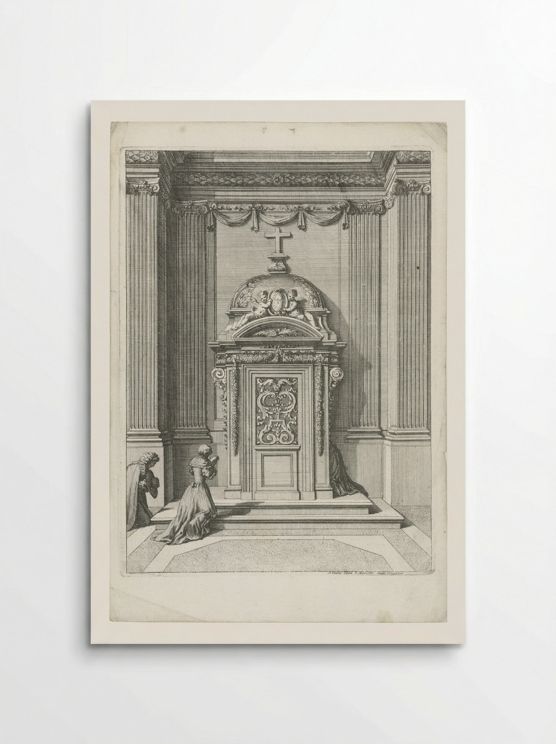 Confessional in a Niche - Jean Lepautre - Poster