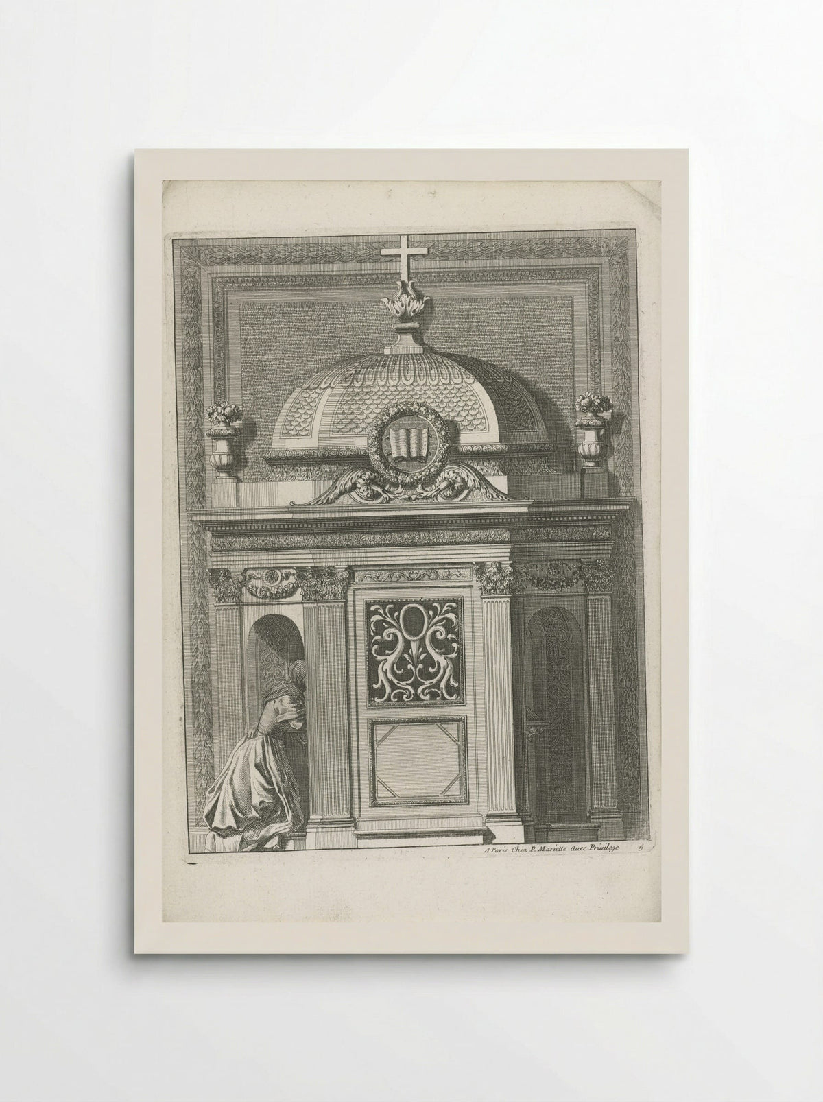 Confessional with Dome - Jean Lepautre - Poster