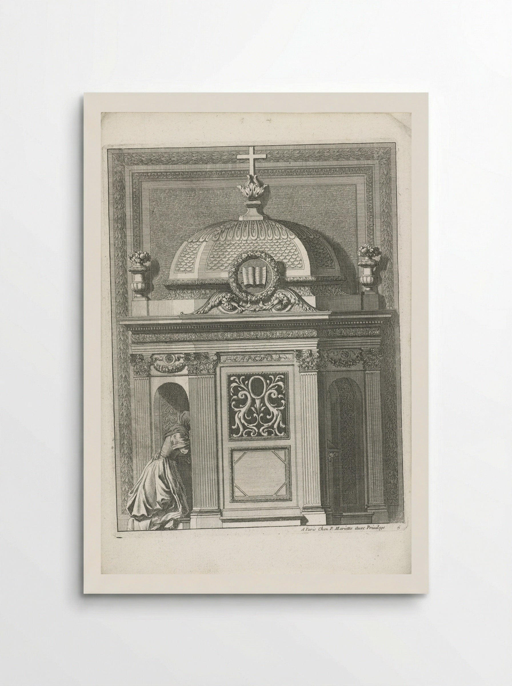 Confessional with Dome - Jean Lepautre - Poster