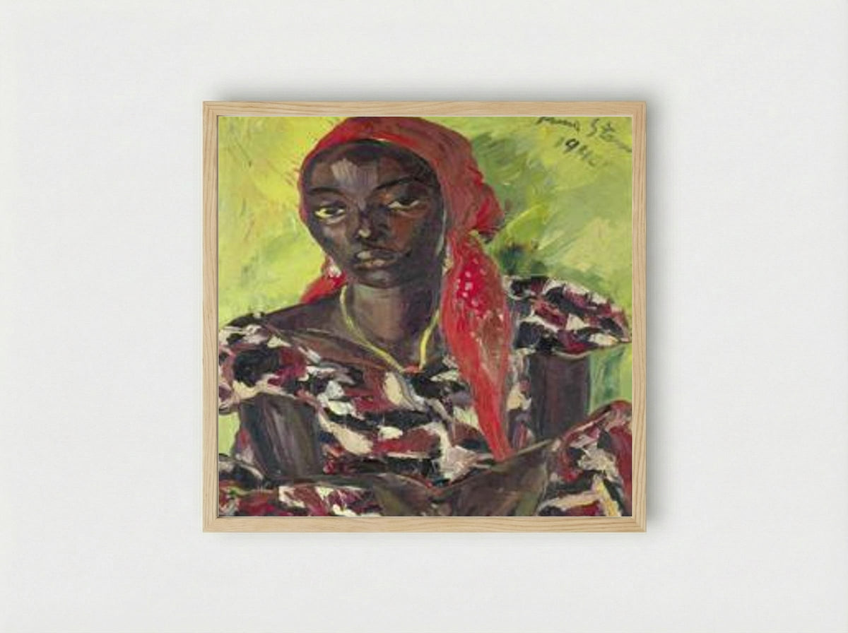 Congolese Beauty - Irma Stern - Framed Print Wood