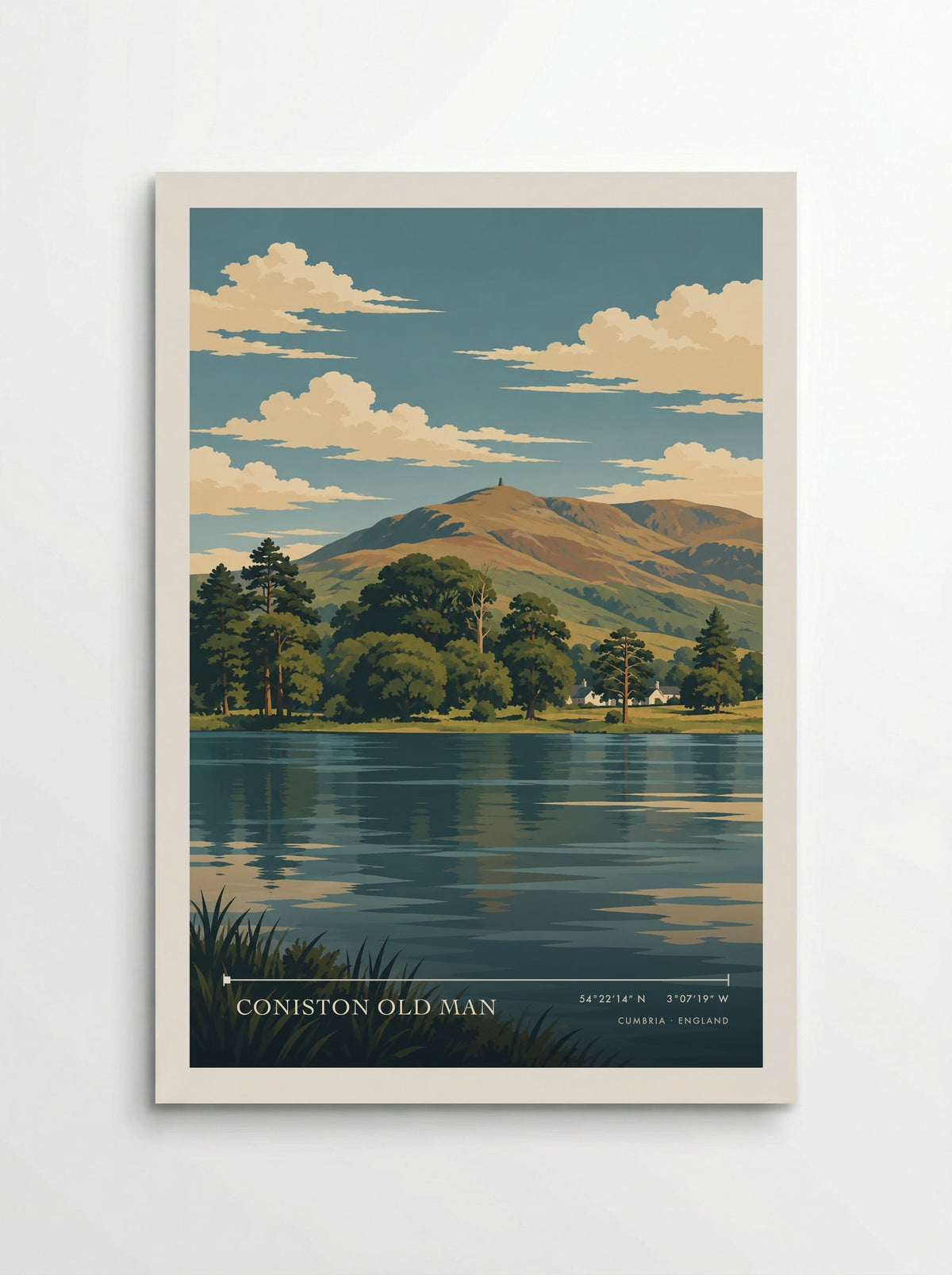 Coniston Old Man, Cumbria | Travel Poster - Poster