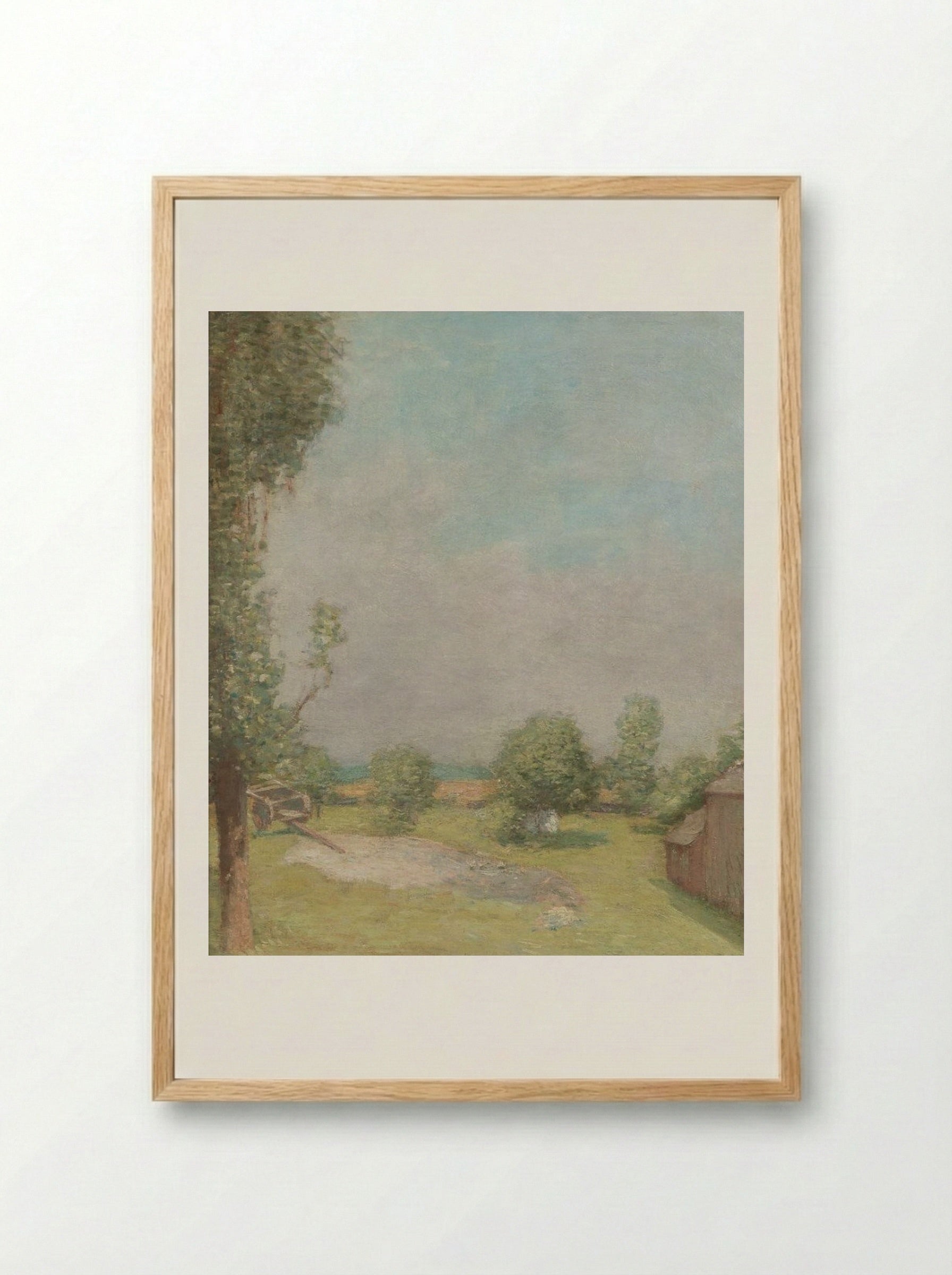 Connecticut Scene - Julian Alden Weir - Framed Print Wood