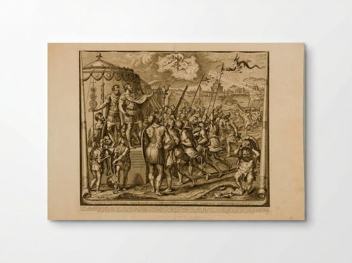 Constantine's Address to his Troops - Francesco Faraone Aquila - Poster