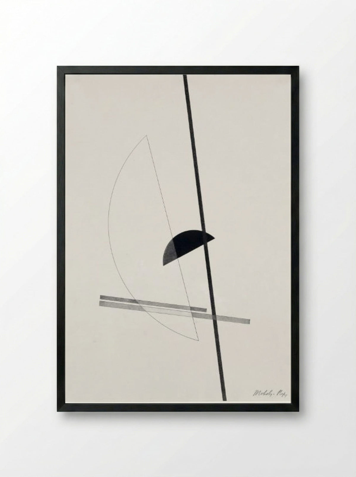 Construction - László Moholy-Nagy - Framed Print Black