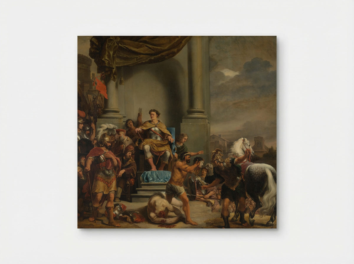 Consul Titus Manlius Torquatus Orders the Execution of His Son - Ferdinand Bol - Poster