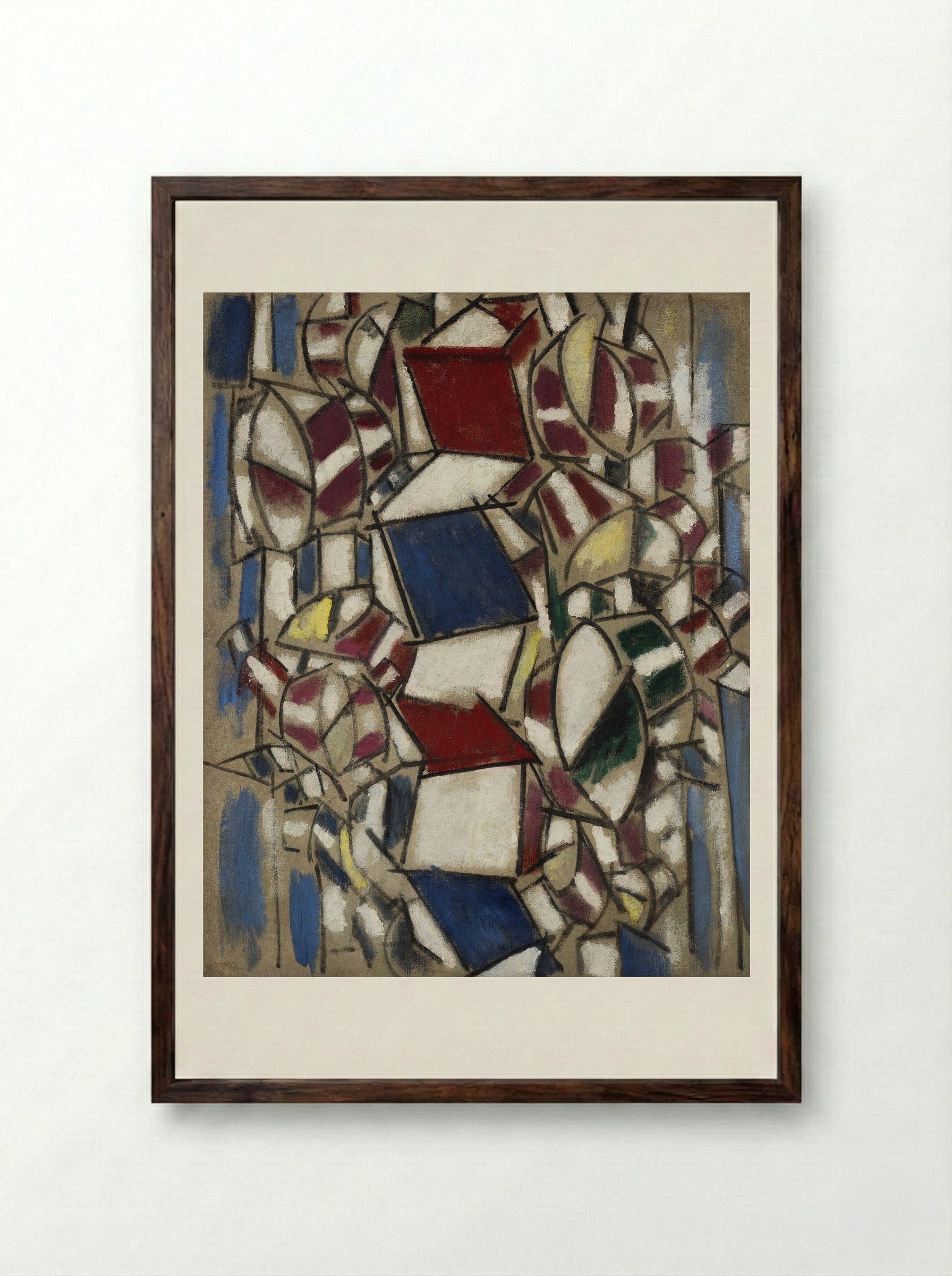 Contrast of Forms - Fernand Léger - Framed Print Dark Wood