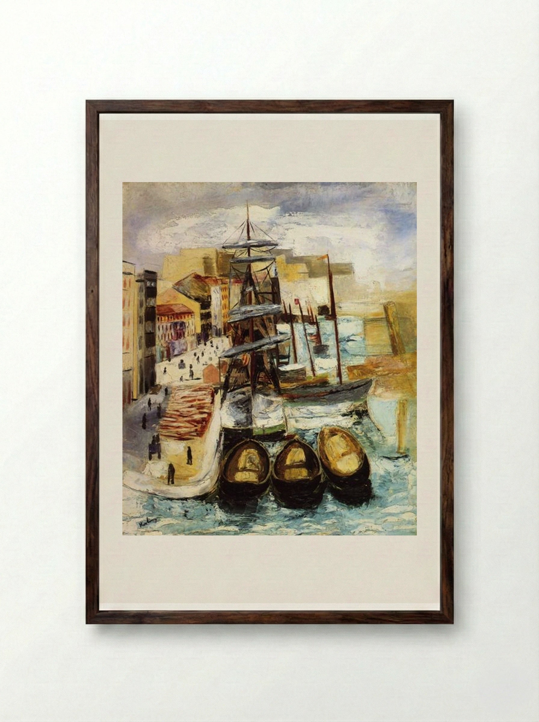 Contrasting Sounds - Moïse Kisling - Framed Print Dark Wood