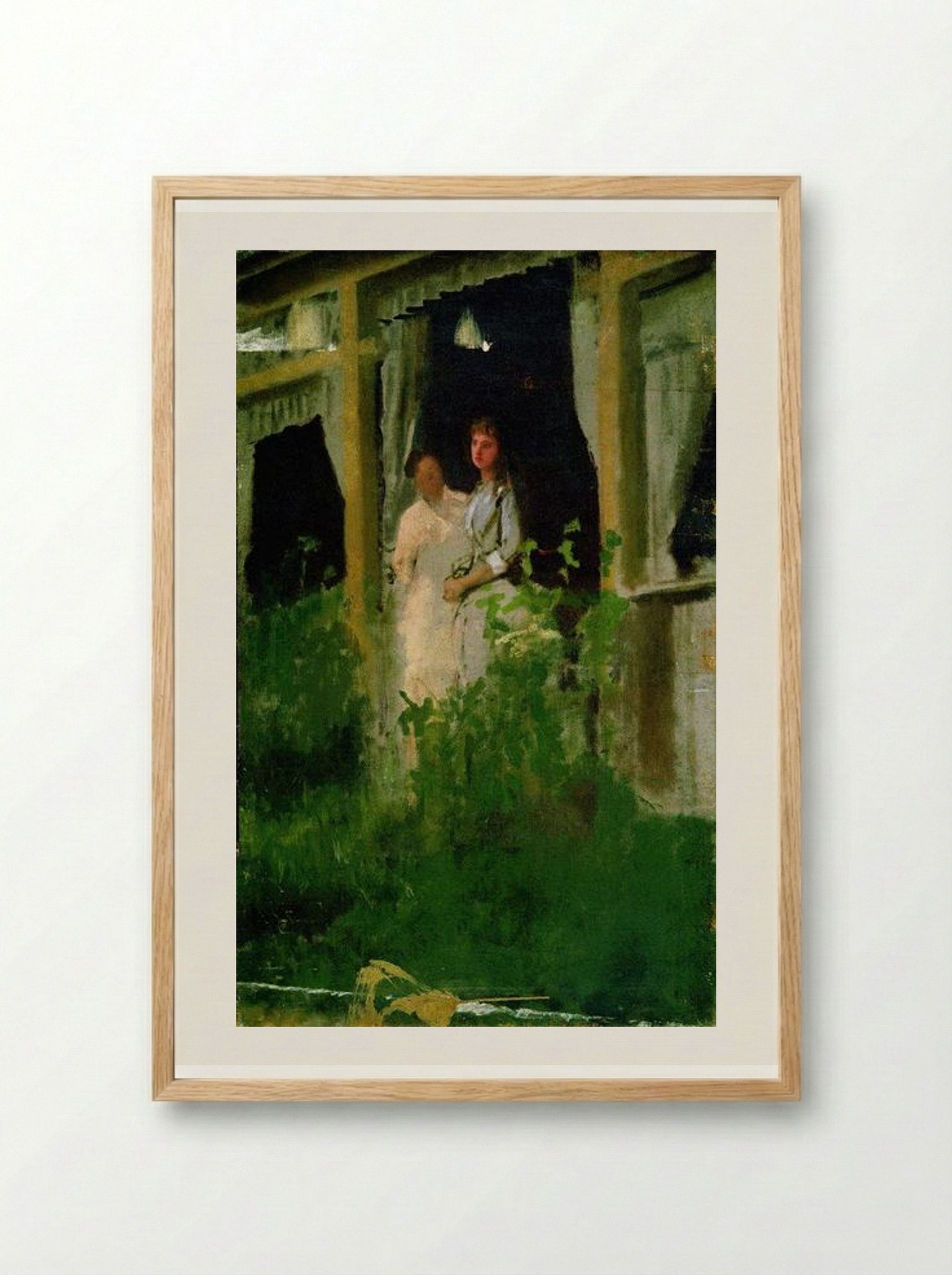 Convalescent - Ivan Kramskoy - Framed Print Wood