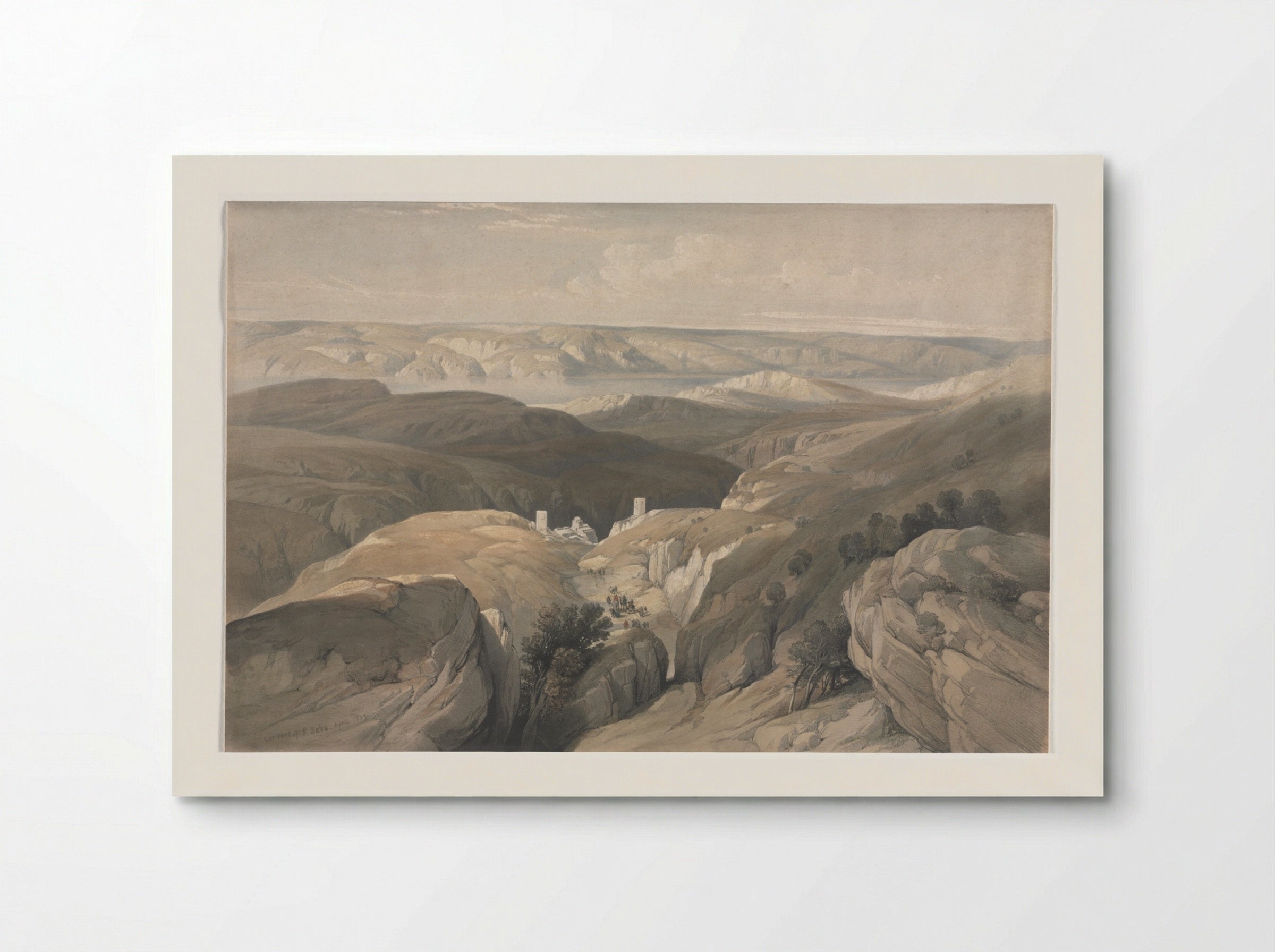 Convent of St. Saba - David Roberts - Poster