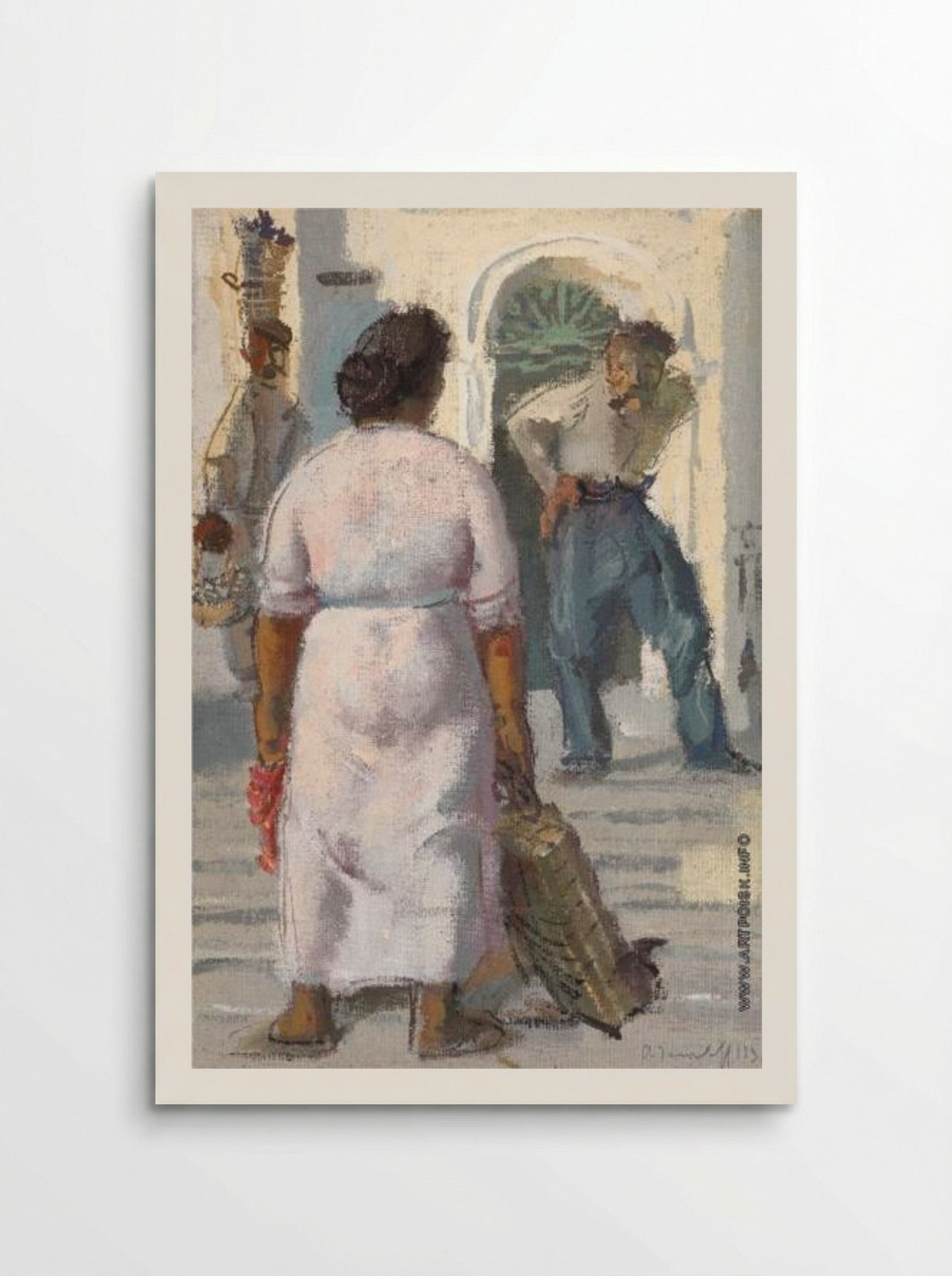 Conversation in Capri - Alexandre Jacovleff - Poster