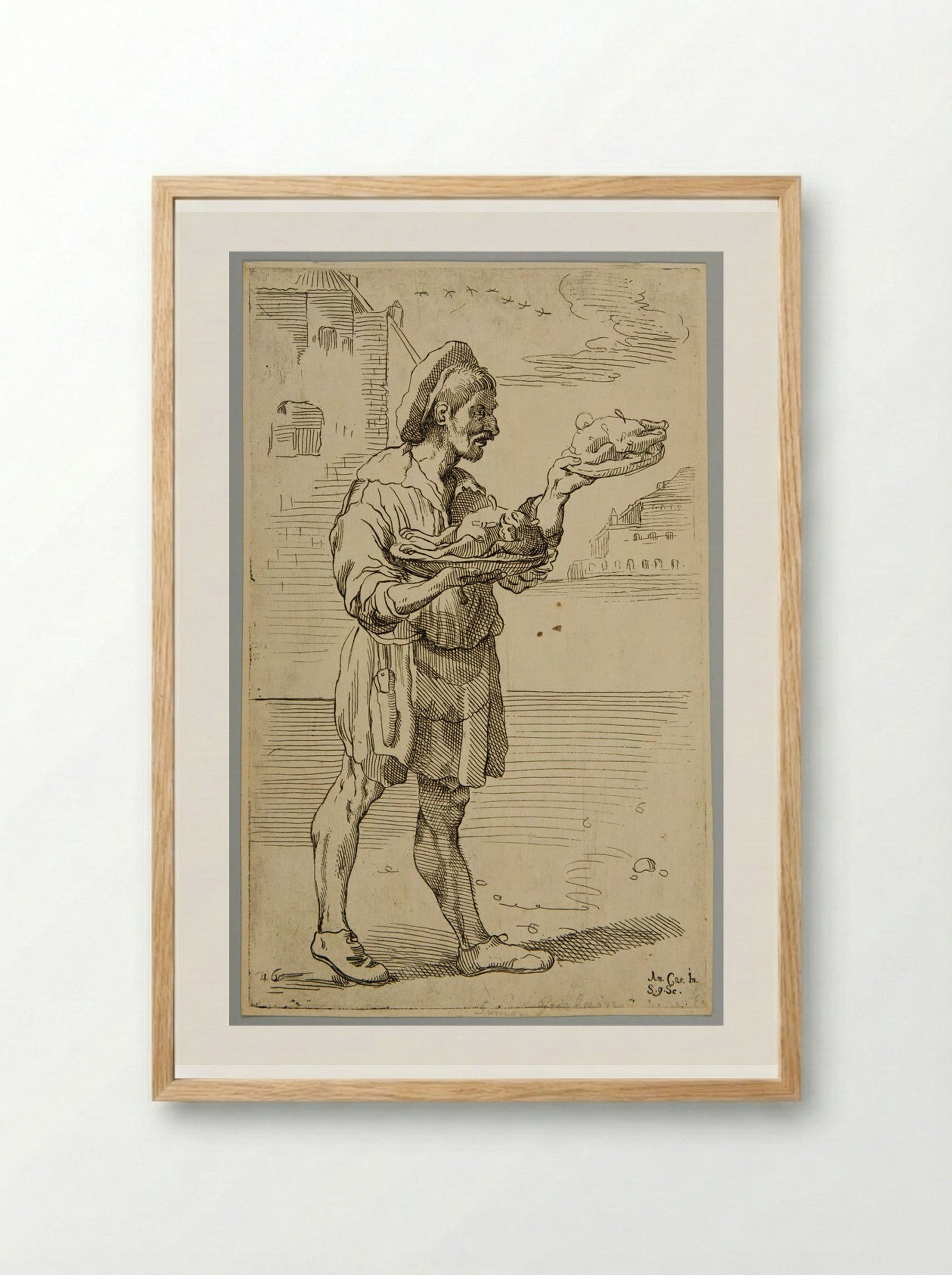 Cook!, plate 16 - Simon Guillain - Framed Print Wood