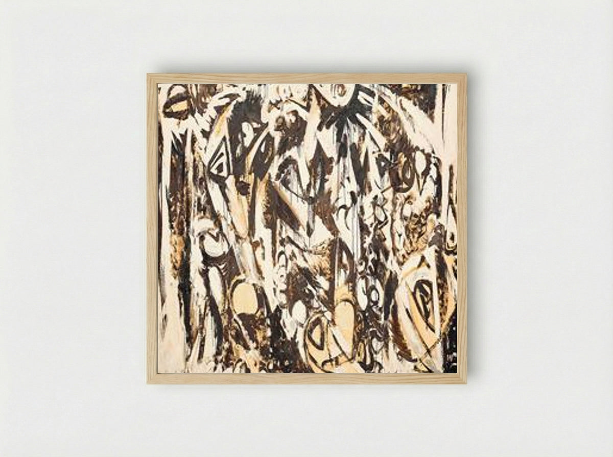 Cool White - Lee Krasner - Framed Print Wood