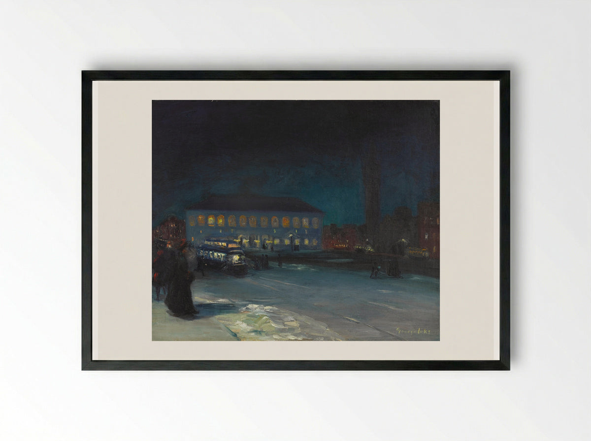 Copley Square - George Luks - Framed Print Black