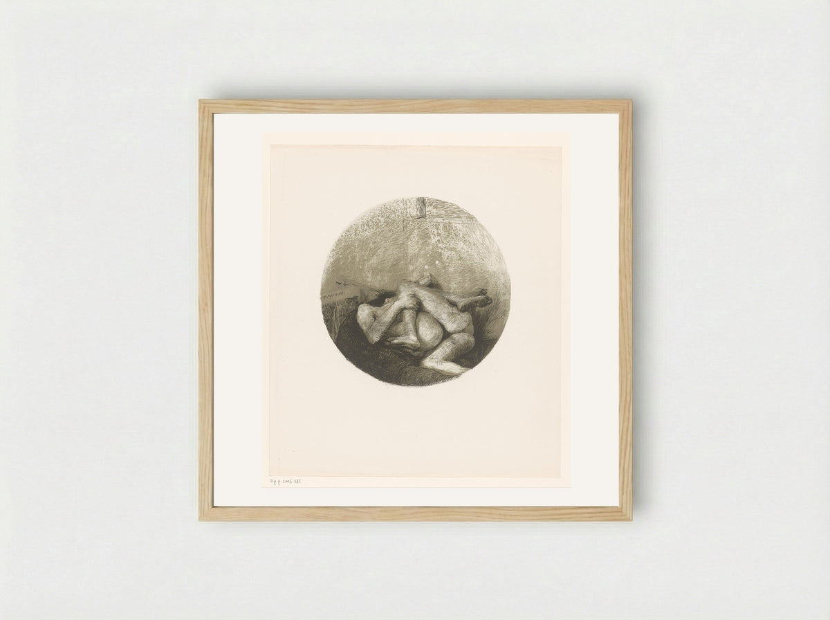 Copulerend koppel - Aat Veldhoen - Framed Print Wood