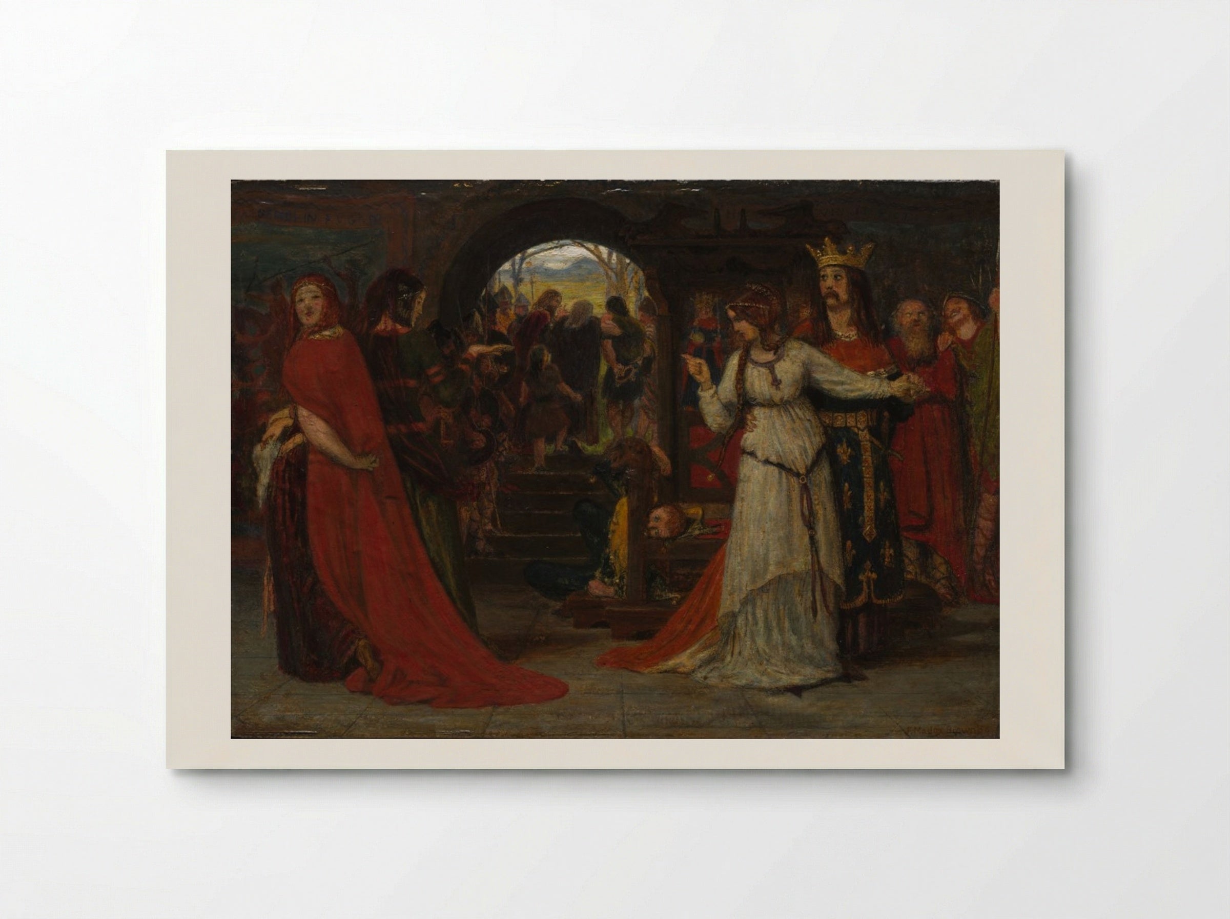 Cordelia Parting from her Sisters - Ford Madox Brown - Poster