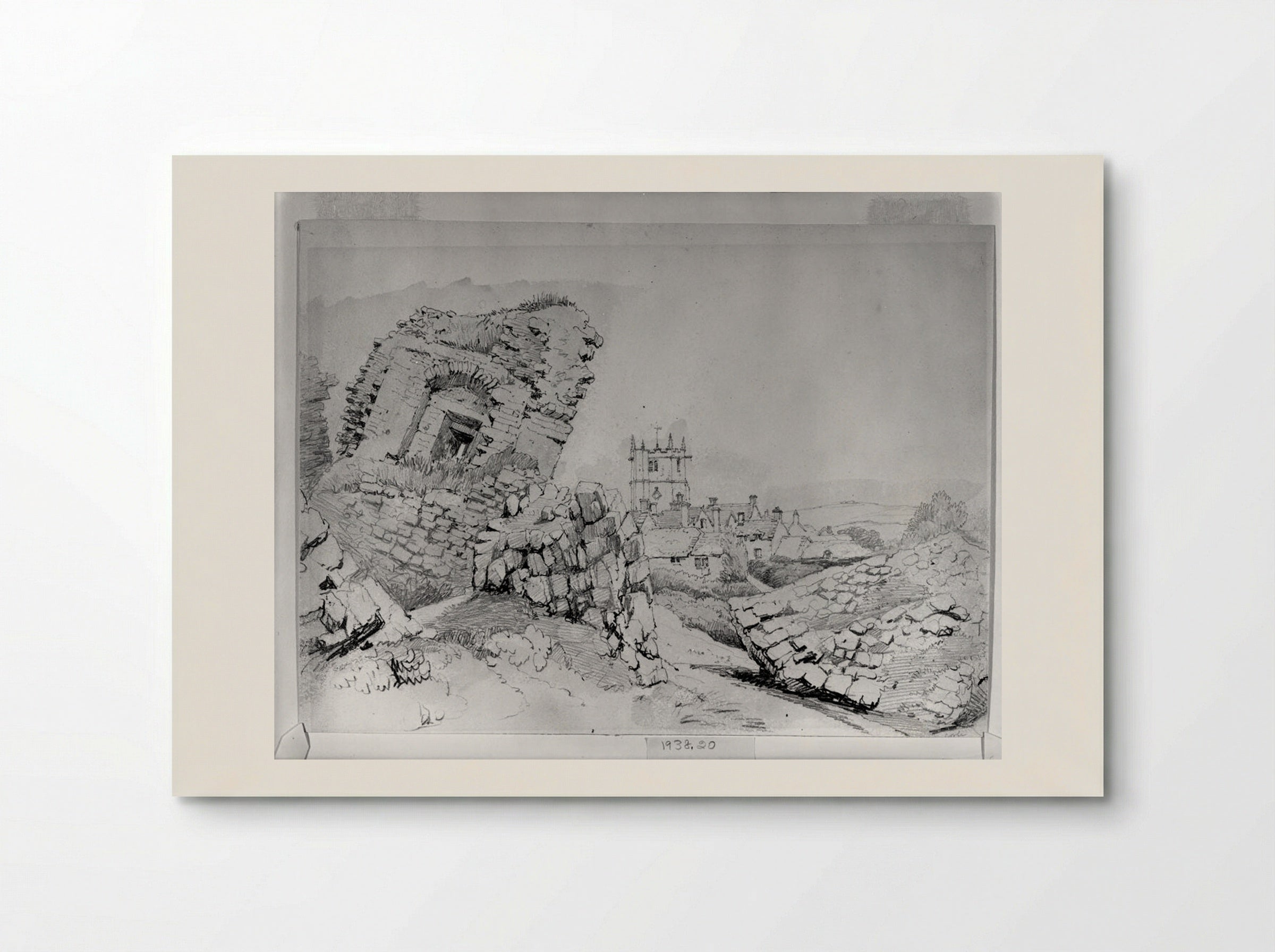 Corfe Castle - Samuel Prout - Poster
