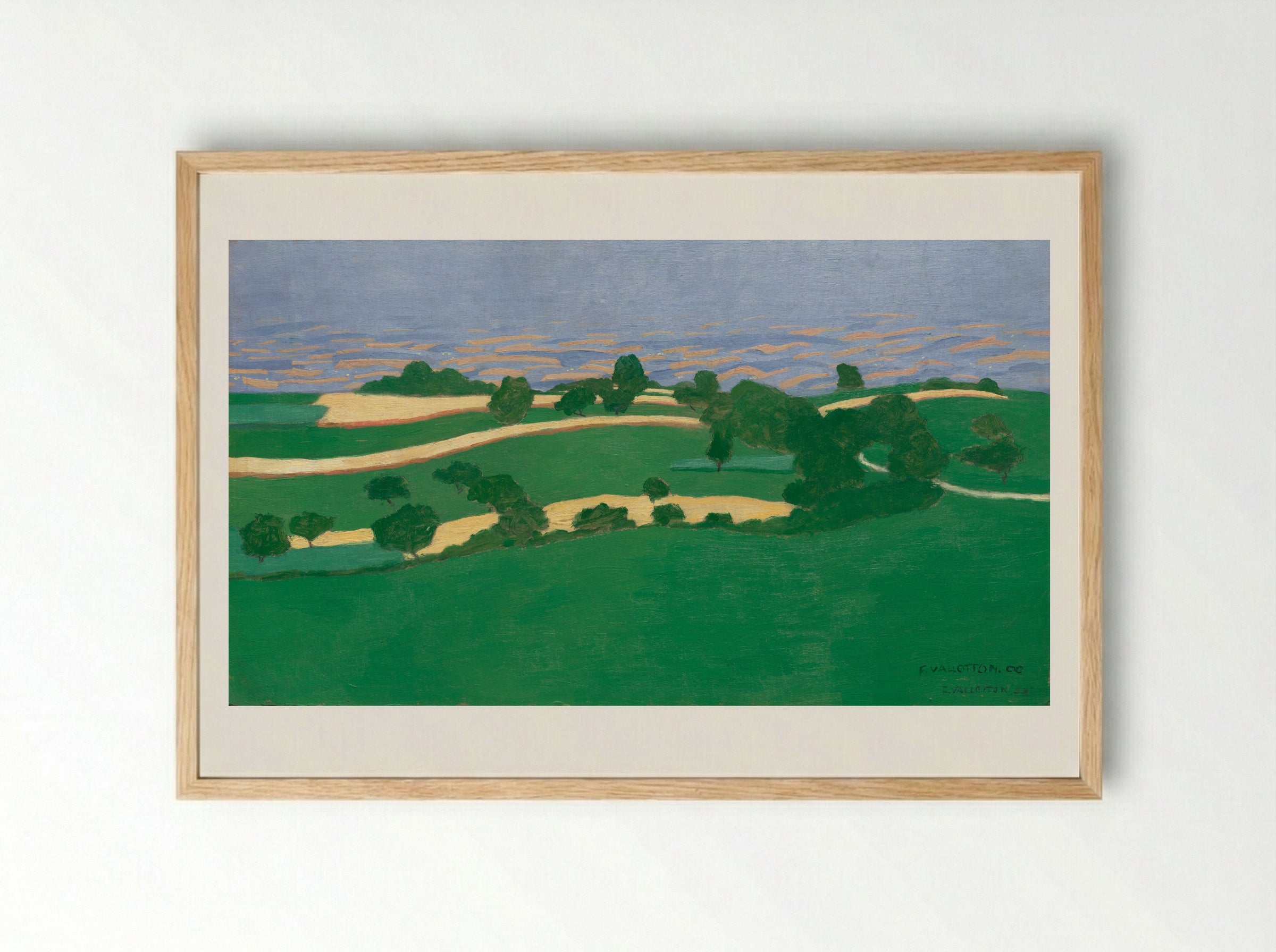 Corn Fields - Félix Vallotton - Framed Print Wood