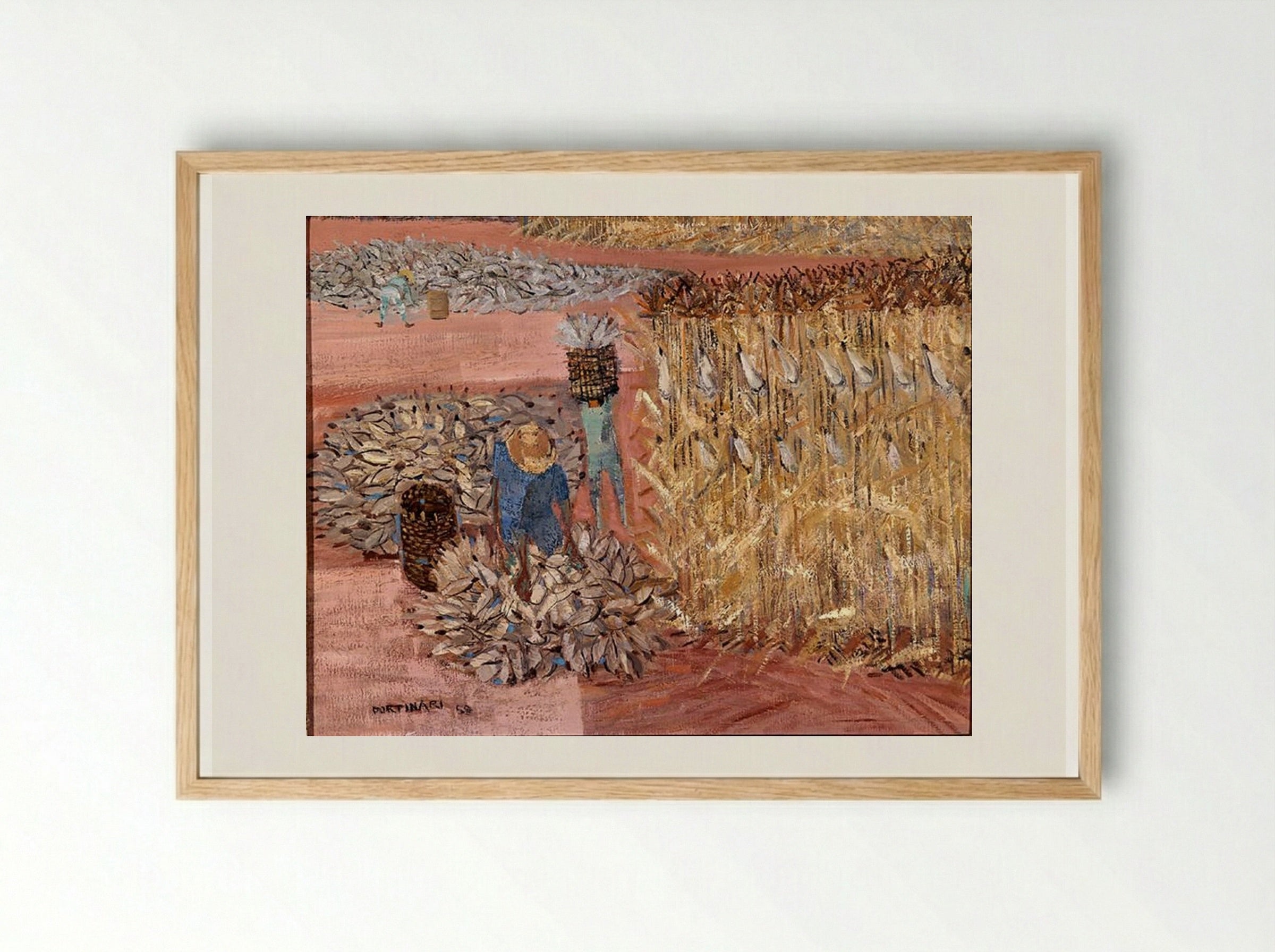 Corn Harvest - Candido Portinari - Framed Print Wood