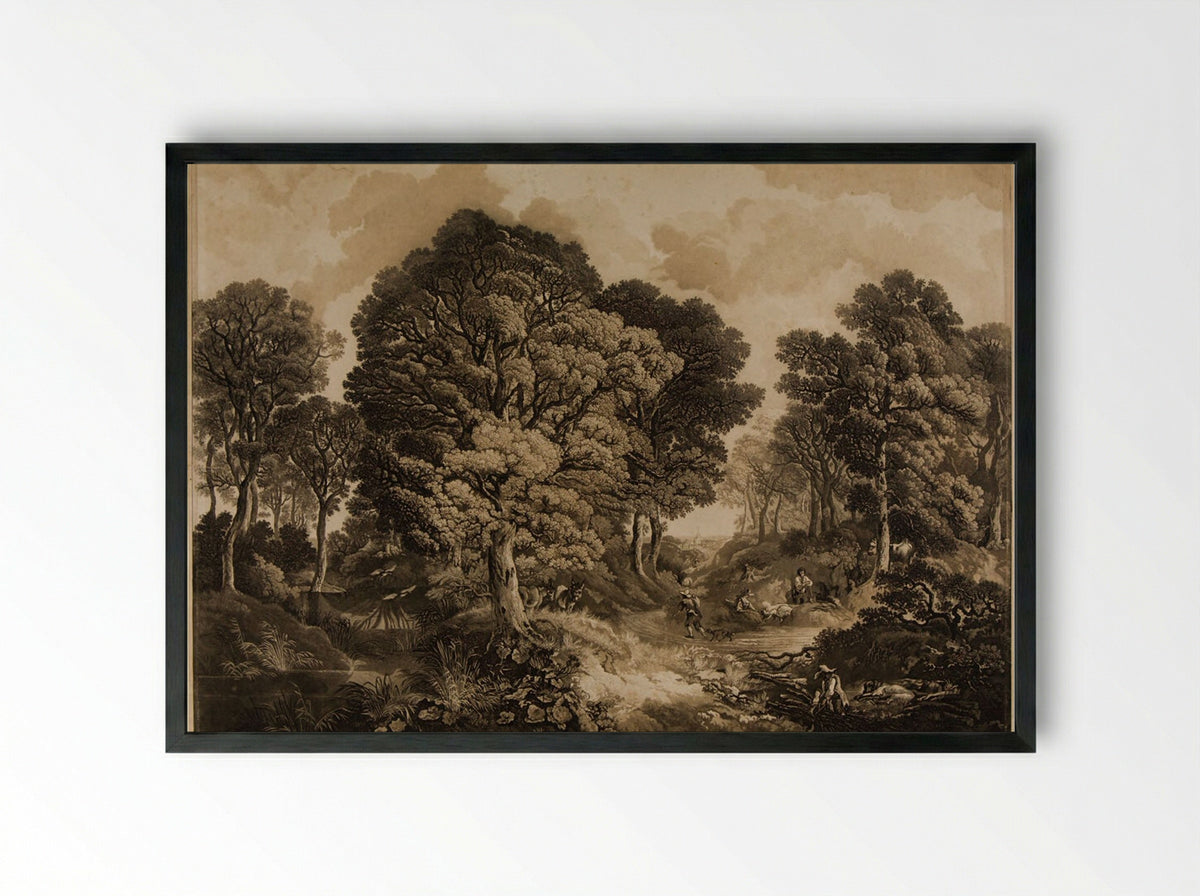 Cornard Wood - Maria Catharina Prestel - Framed Print Black