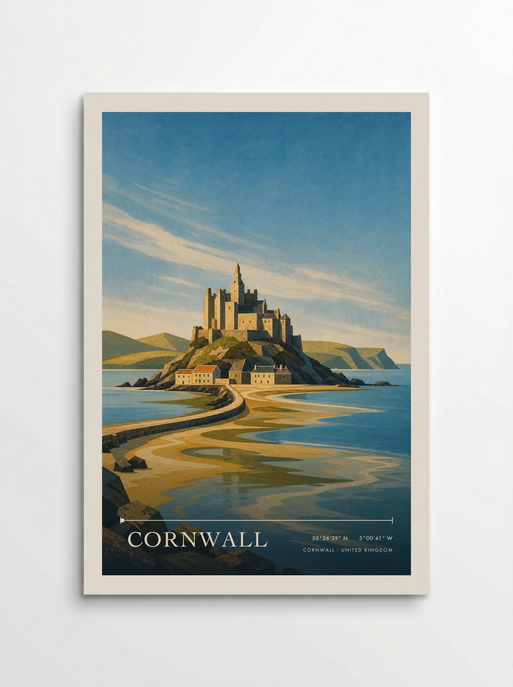 Cornwall United Kingdom Travel Poster - Poster
