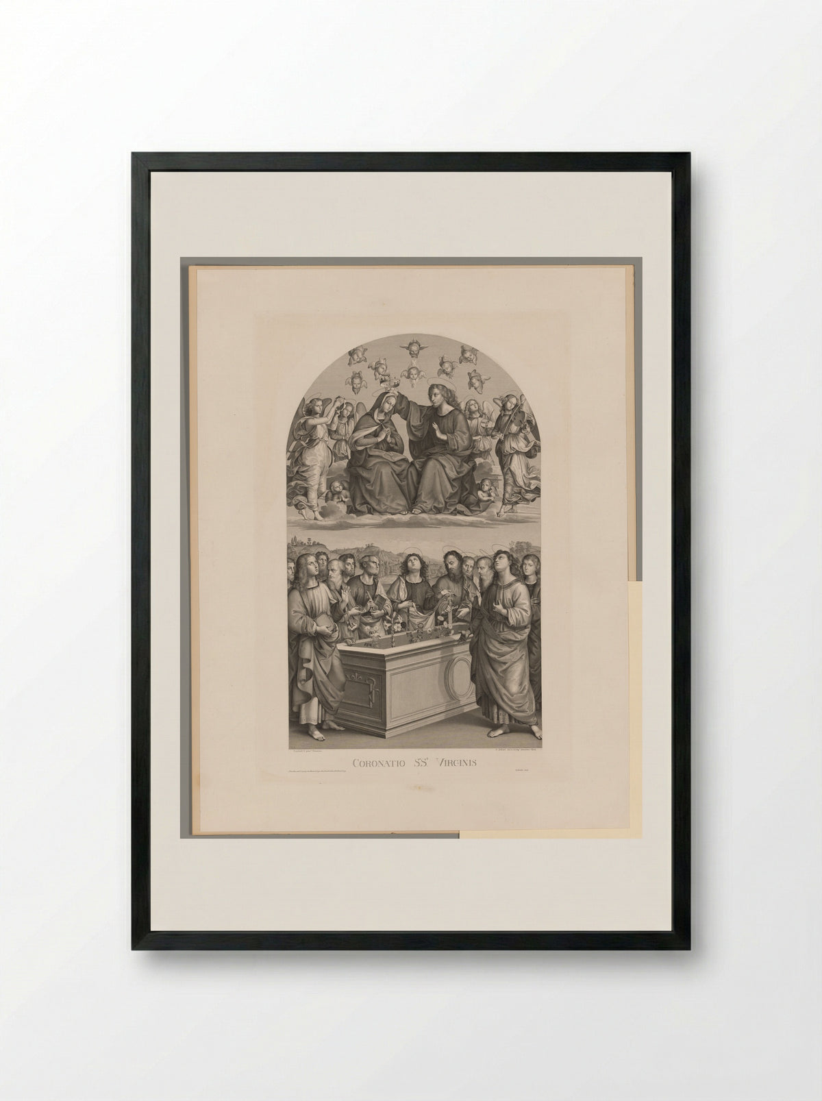 Coronatio S. S. Virginis - Christian Ernst Stölzel - Framed Print Black