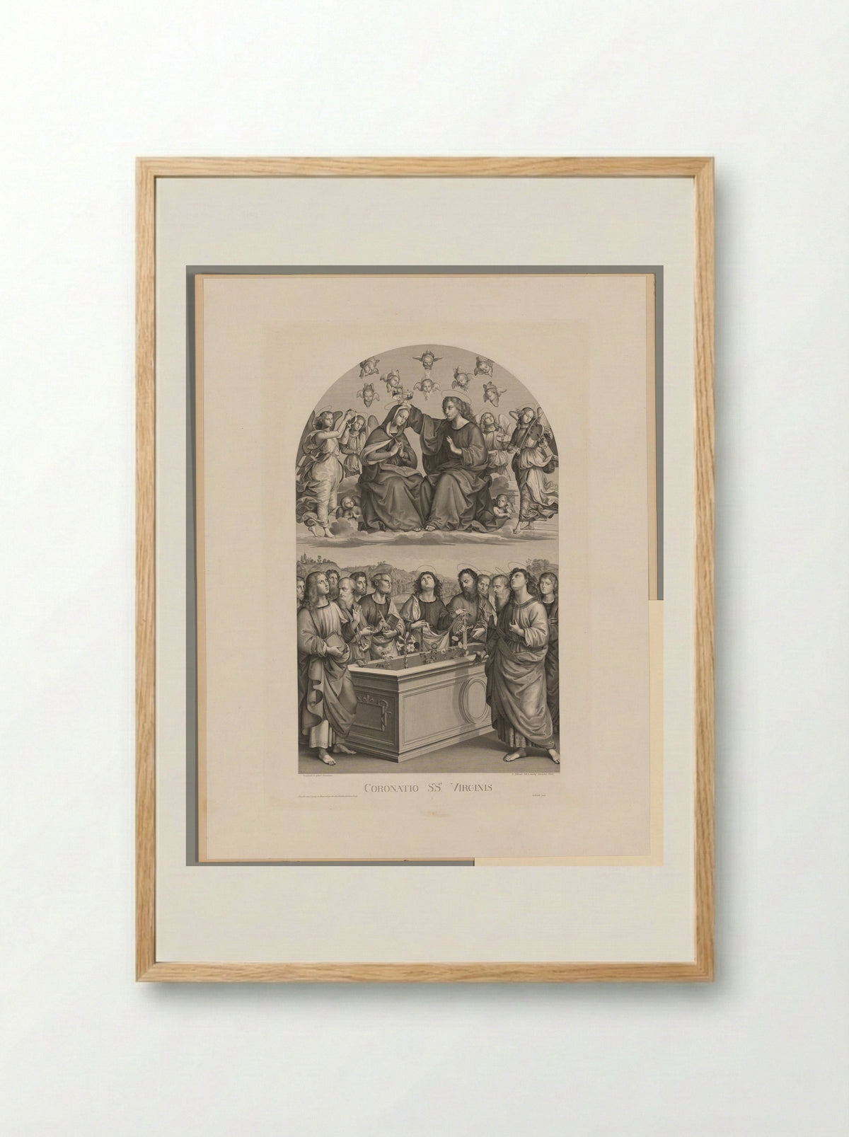 Coronatio S. S. Virginis - Christian Ernst Stölzel - Framed Print Wood