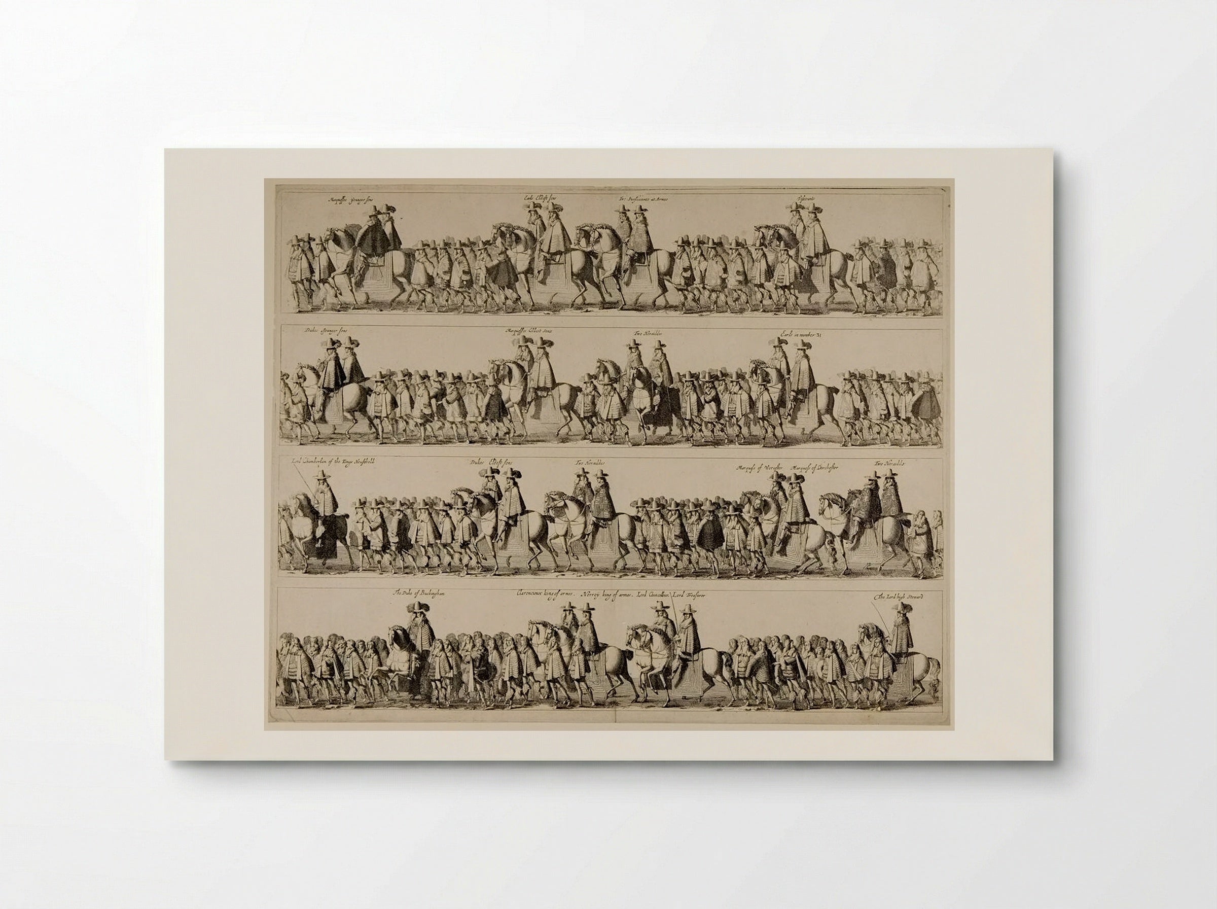 Coronation Procession of Charles II through London - Fine Art Print - Poster
