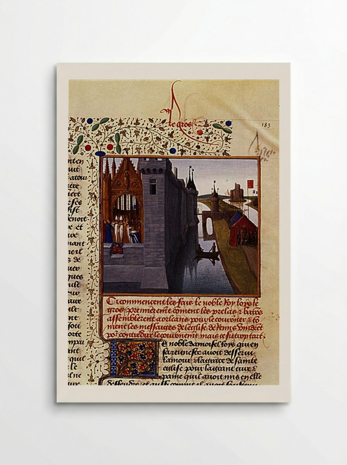 Coronation of Louis VI - Jean Fouquet - Poster