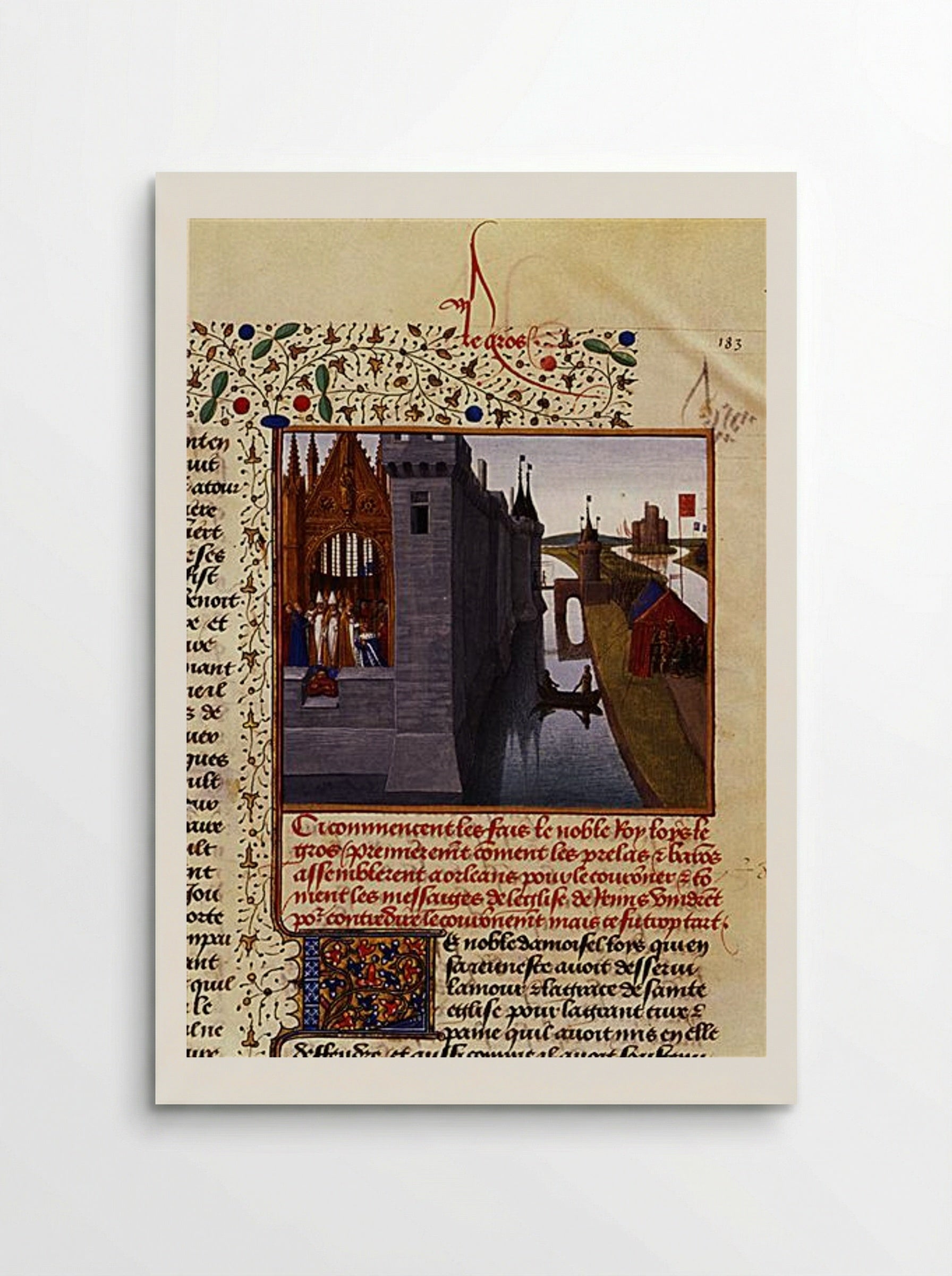 Coronation of Louis VI - Jean Fouquet - Poster