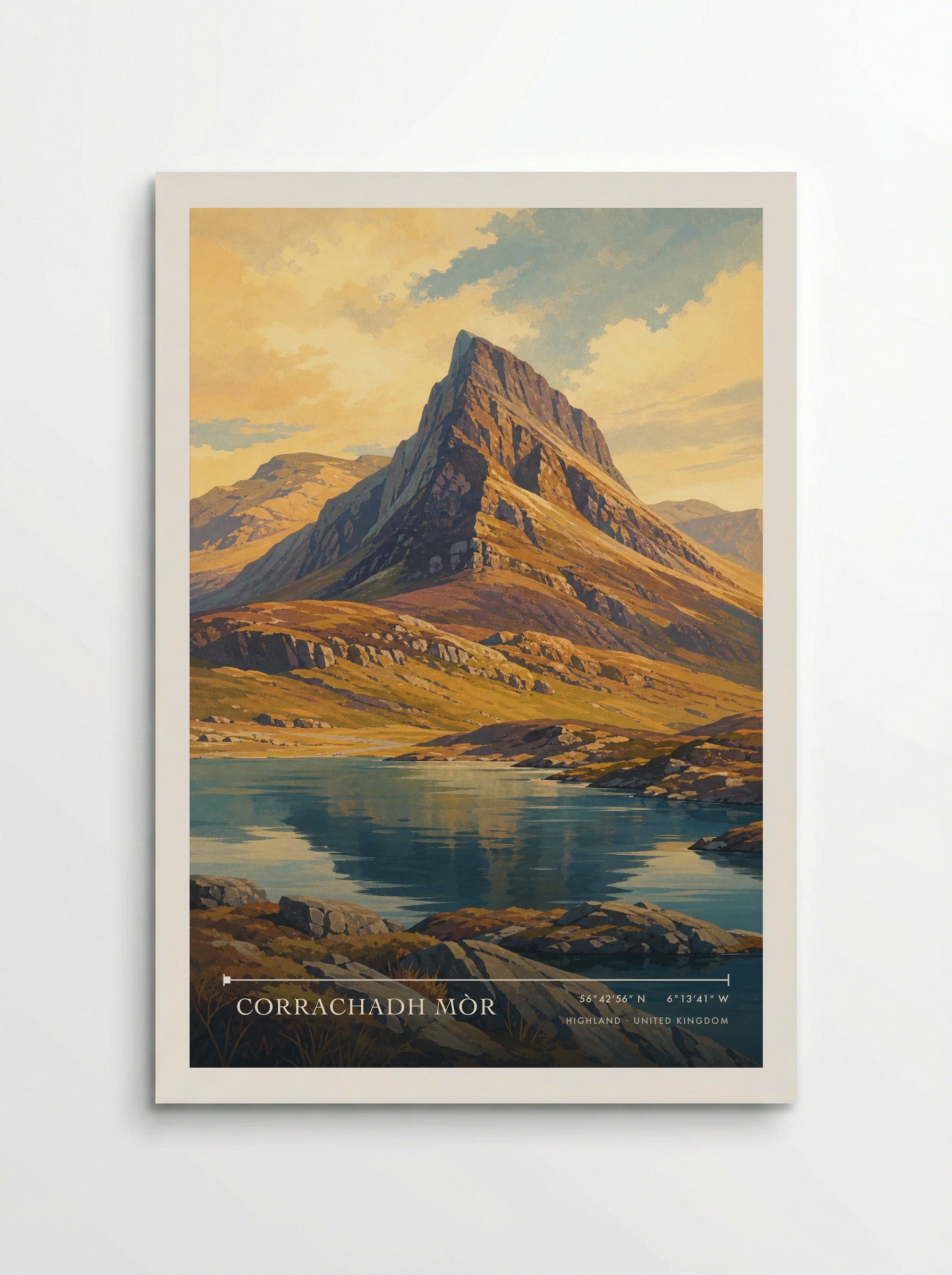 Corrachadh Mòr Highland United Kingdom Travel Poster - Poster