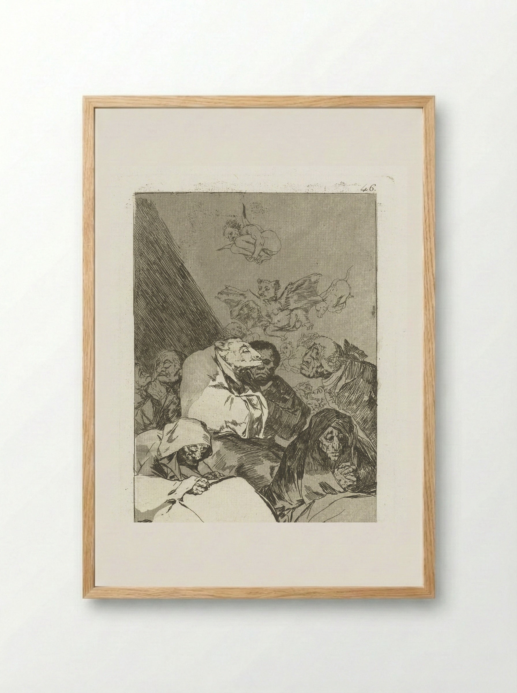 Correctie - Francisco de Goya - Framed Print Wood