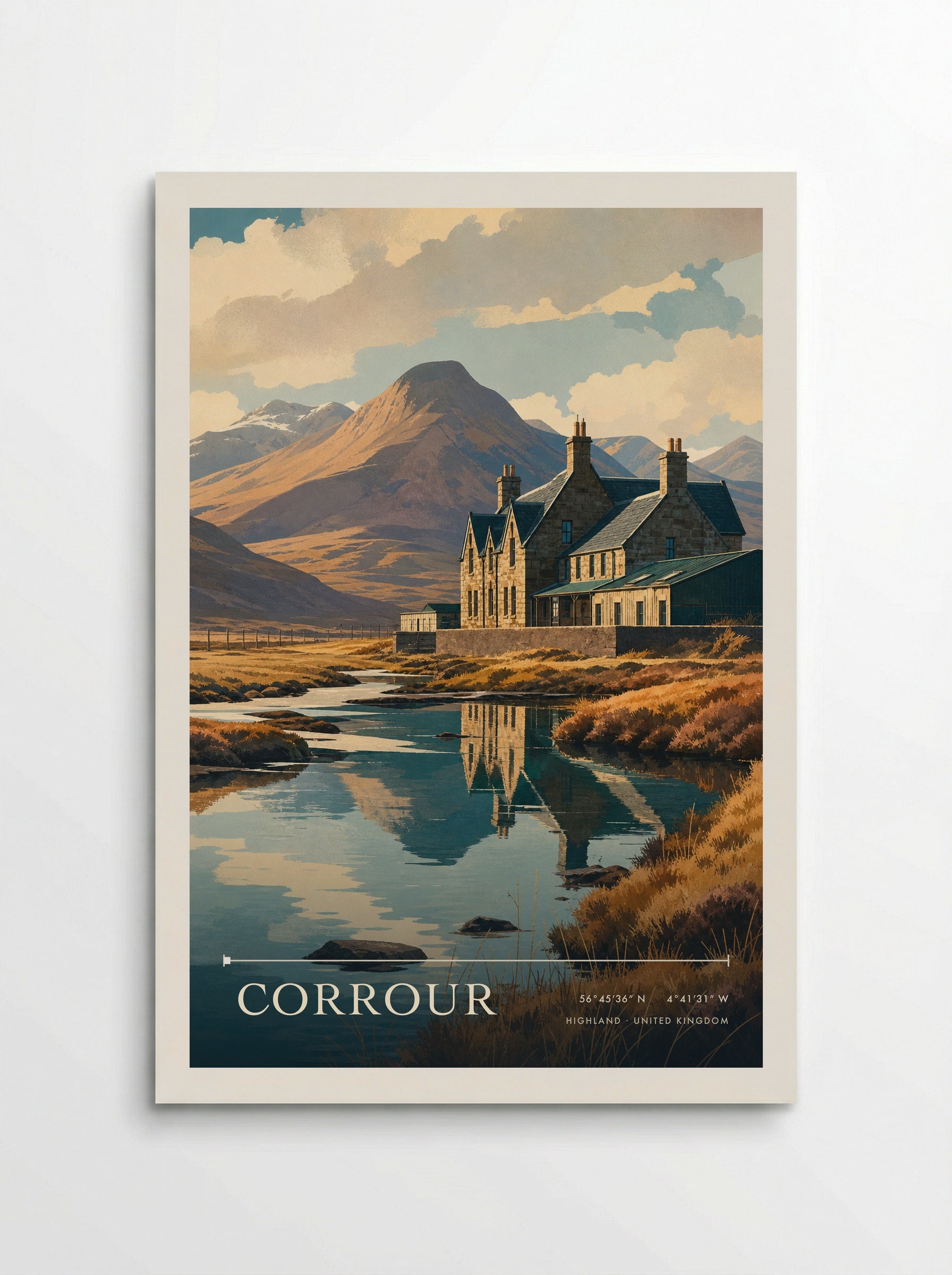 Corrour Highland United Kingdom Travel Poster - Poster