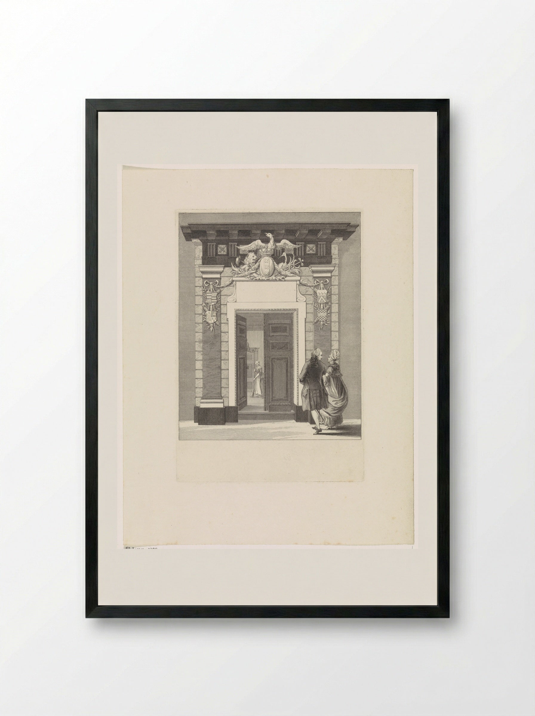 Corvershof - Harmanus Vinkeles - Framed Print Black