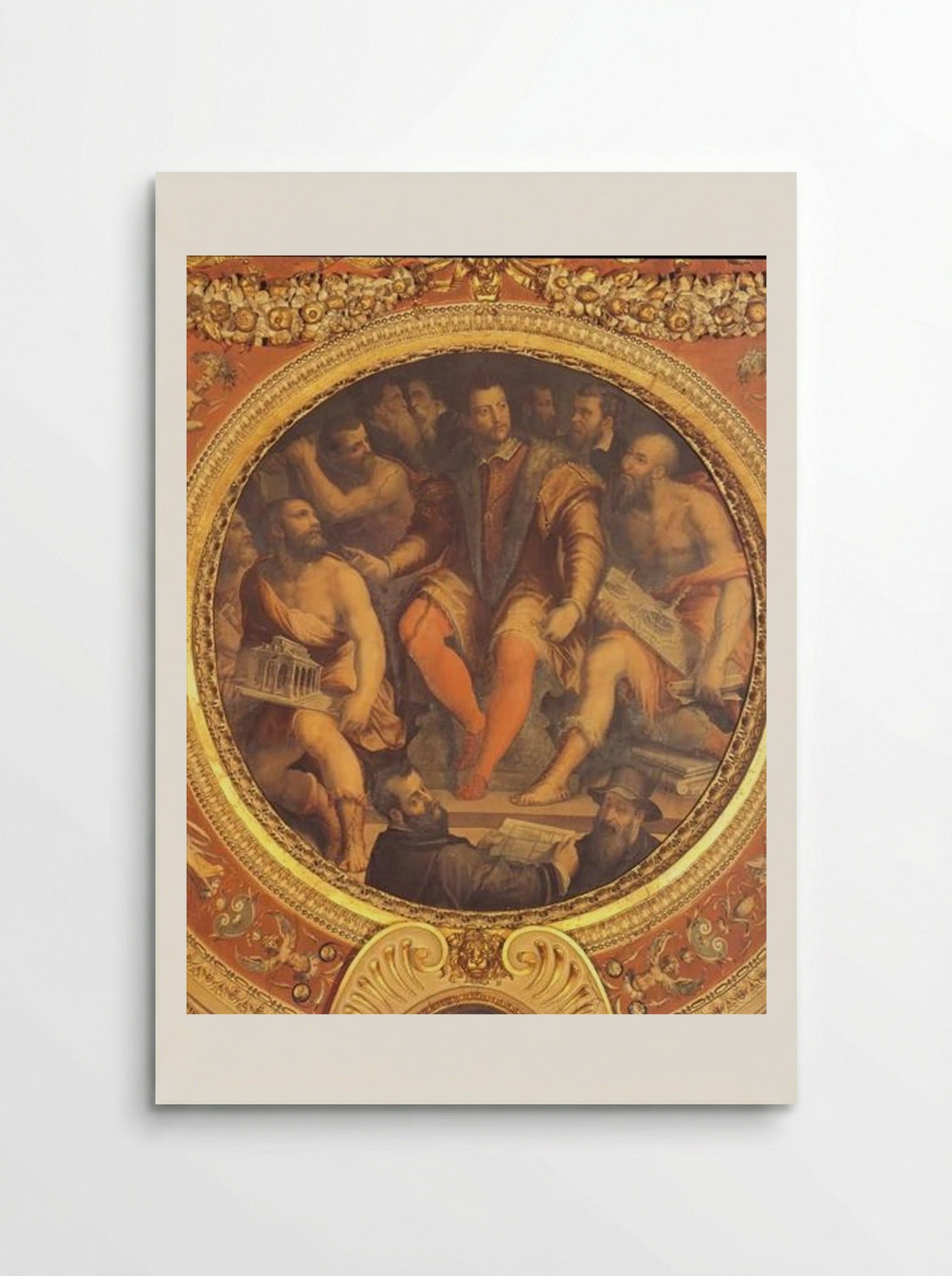 Cosimo I de Medici surrounded by his Architects, Engineers and Sculptors - Giorgio Vasari - Poster