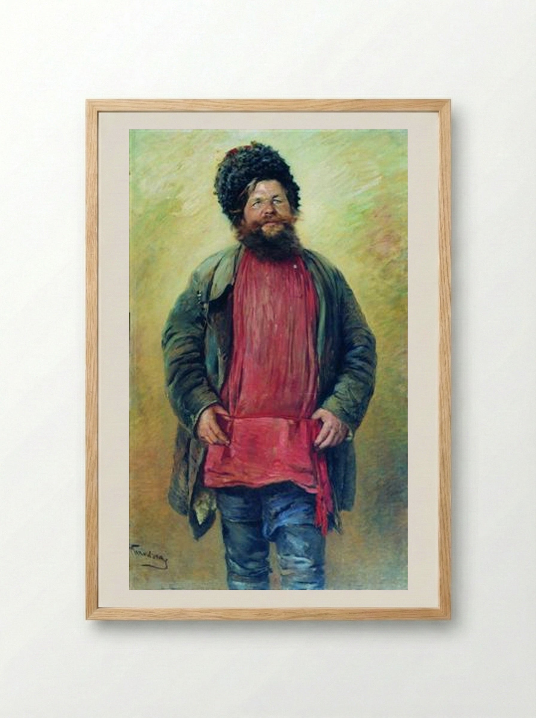 Cossack - Konstantin Makovsky - Framed Print Wood