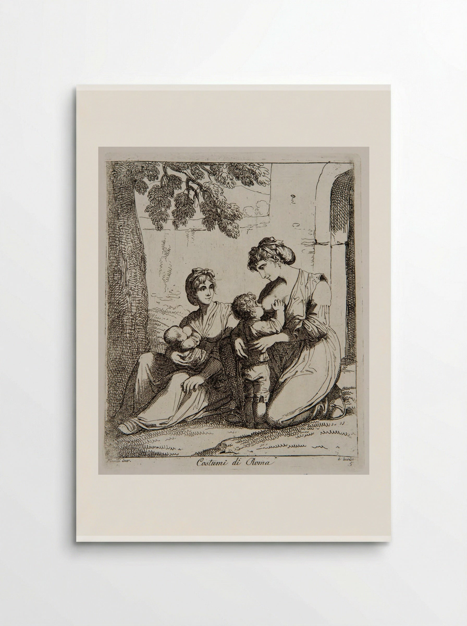Costumi di Roma - Bartolomeo Pinelli - Poster