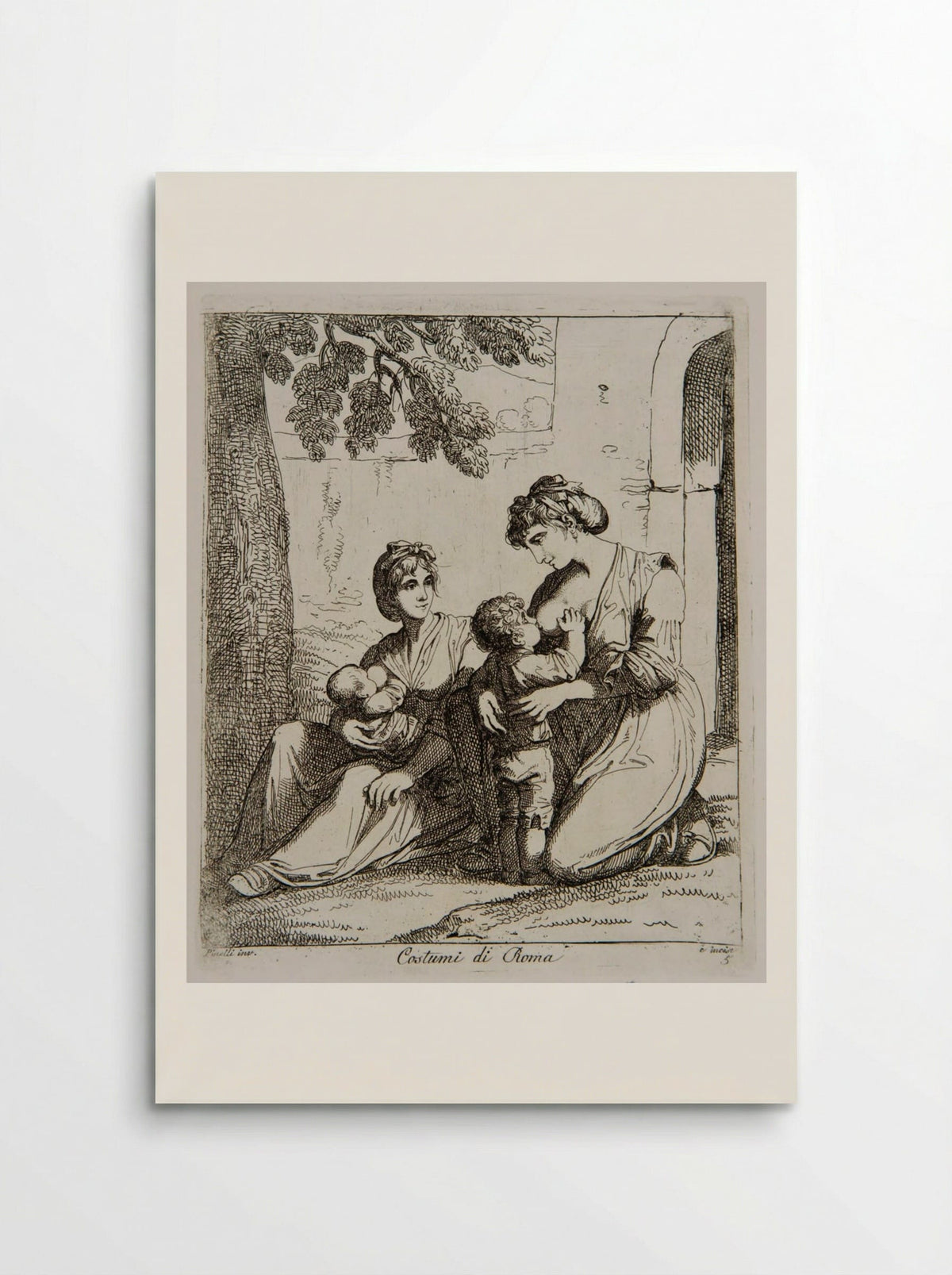 Costumi di Roma - Bartolomeo Pinelli - Poster