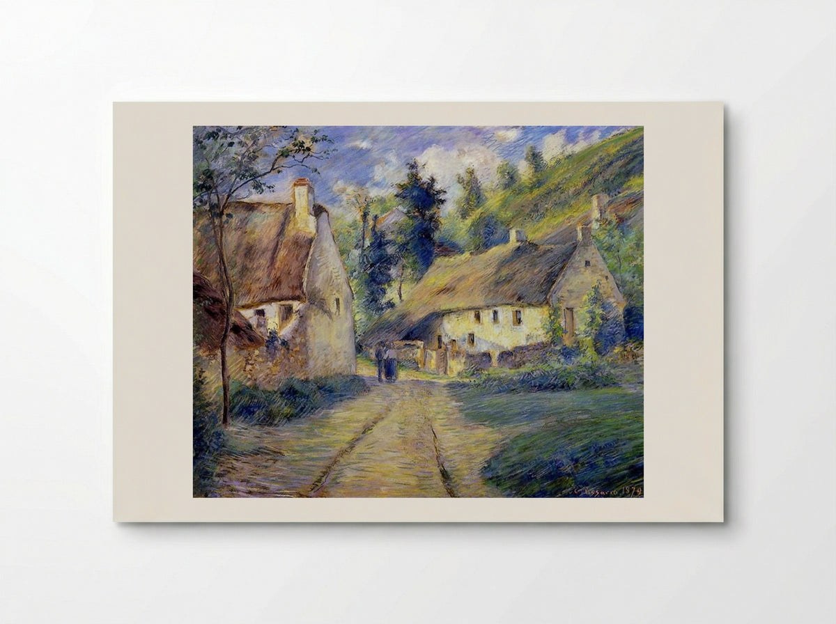 Cottages at Auvers, near Pontoise - Camille Pissarro - Poster