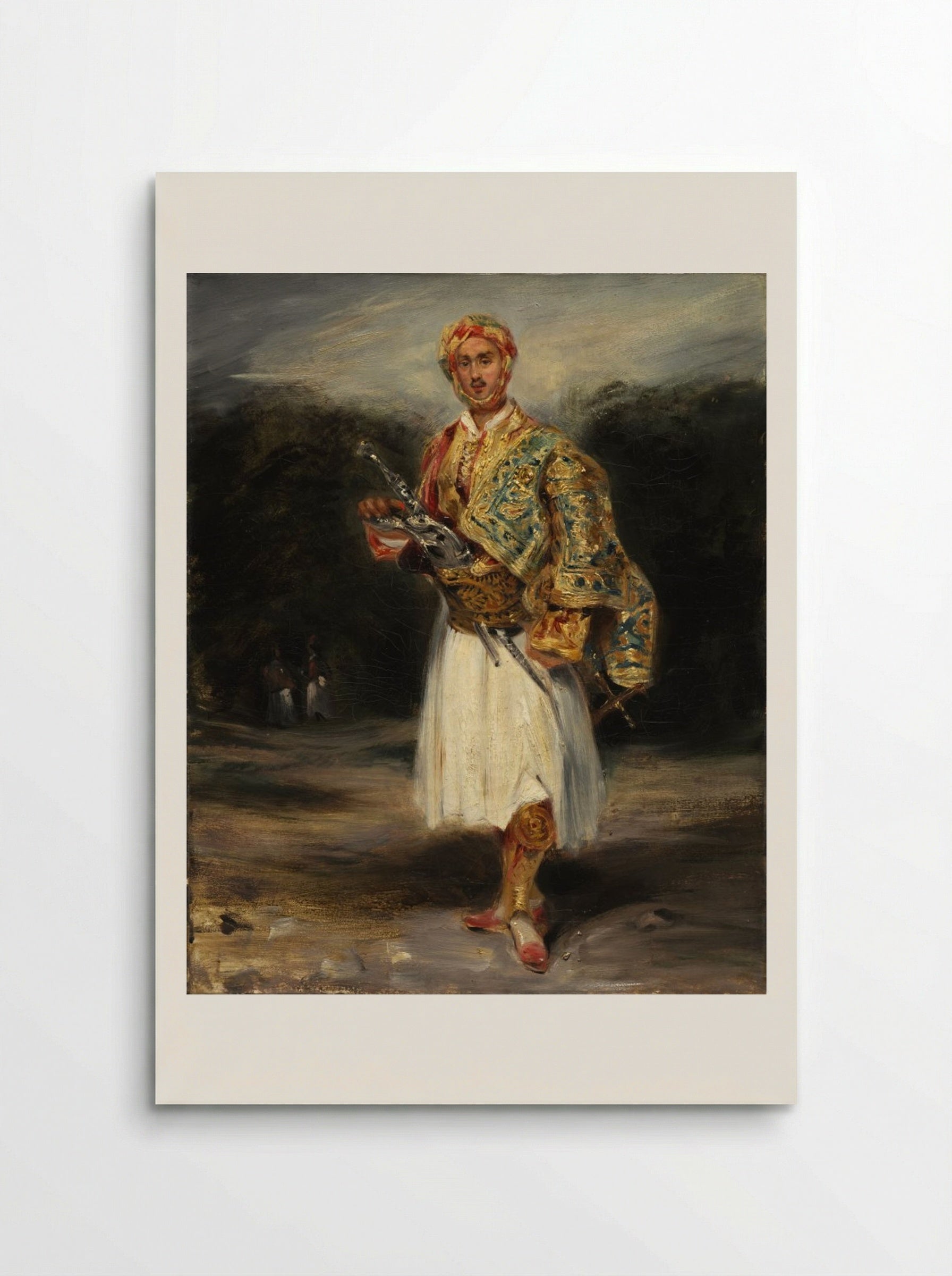 Count Demetrius de Palatiano in Suliot Costume - Eugène Delacroix - Poster