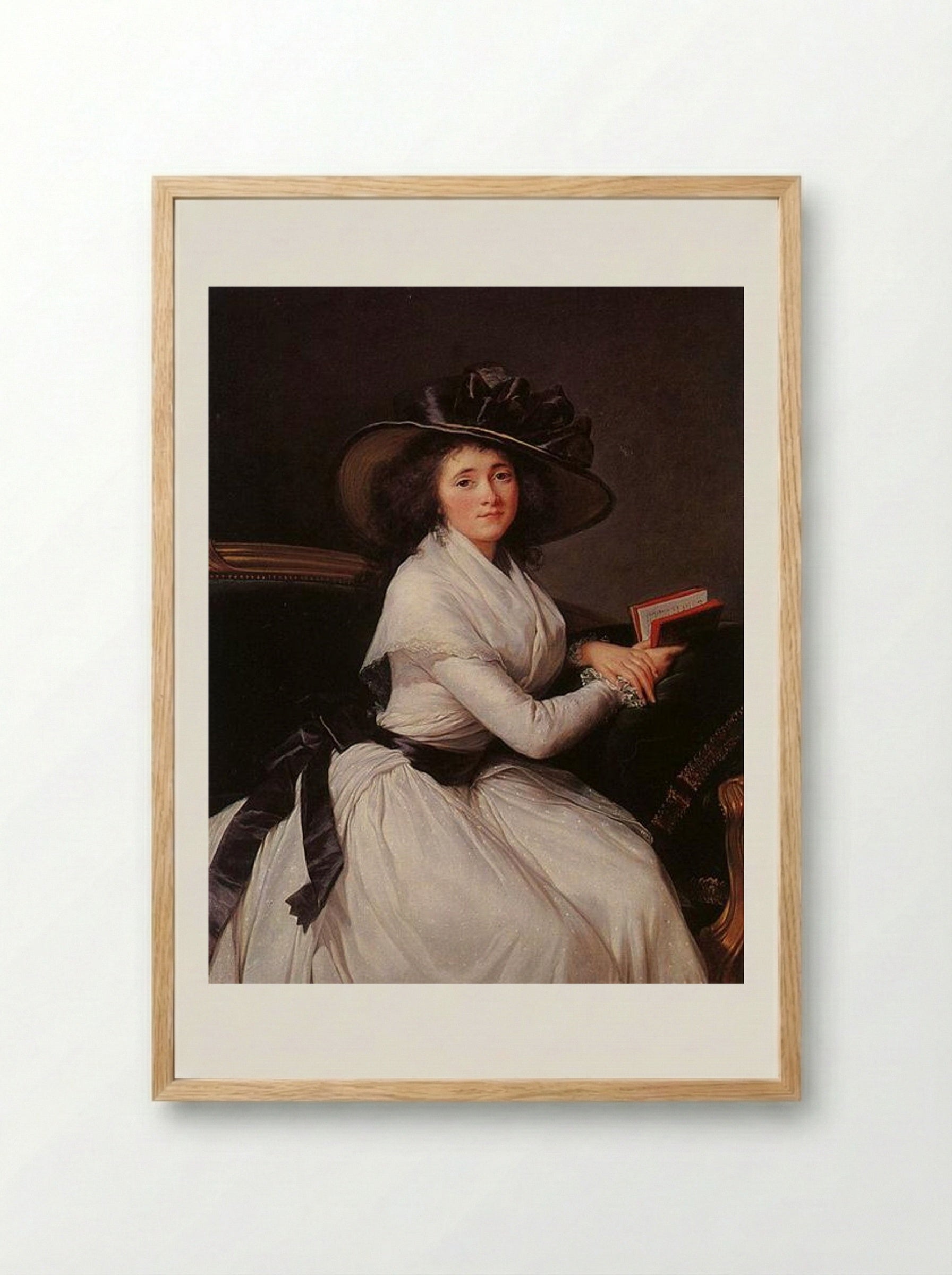 Countess of Châtre - Louise Elisabeth Vigée Le Brun - Framed Print Wood