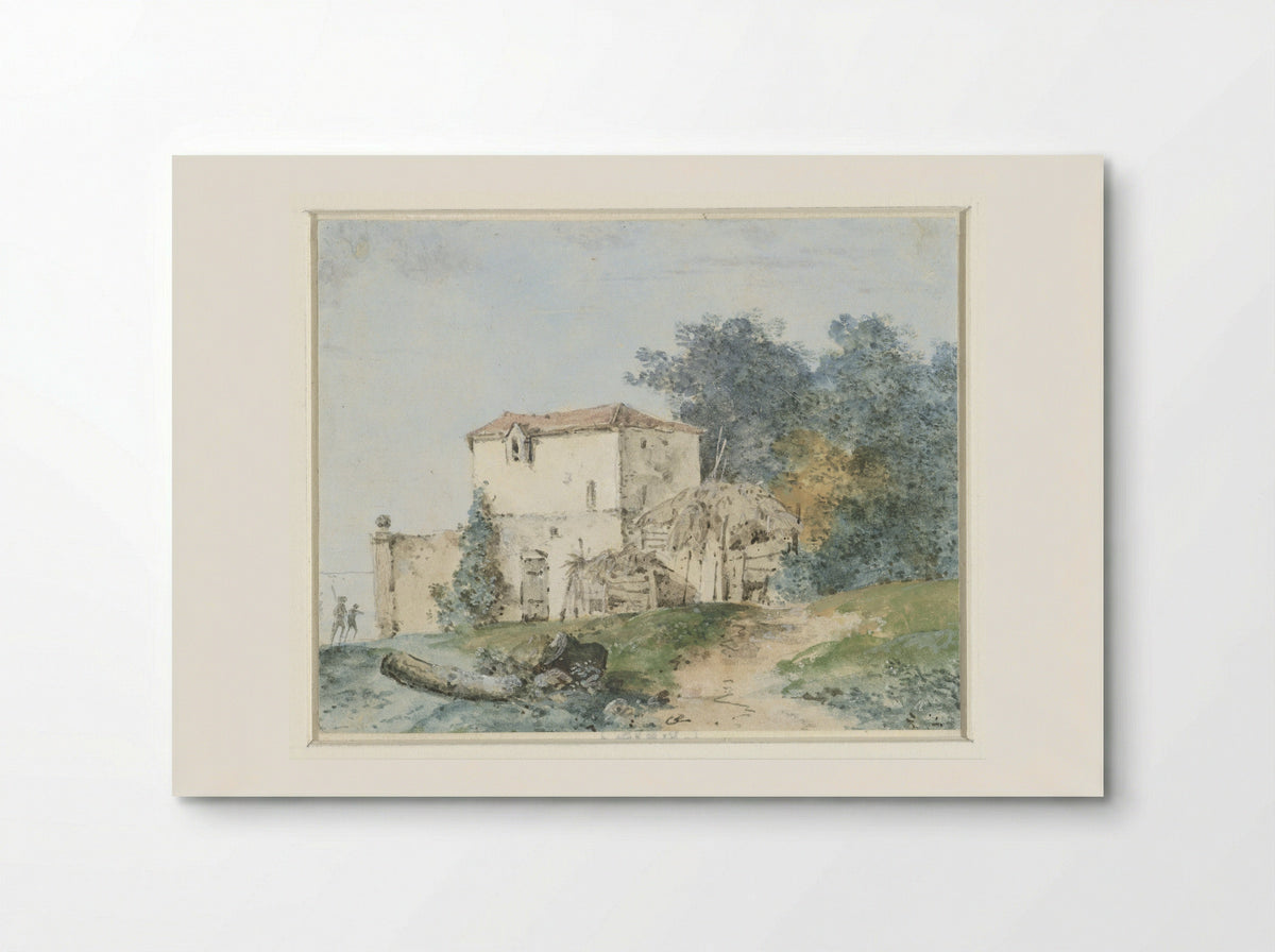 Country House in a Landscape - Louis Gabriel Moreau - Poster