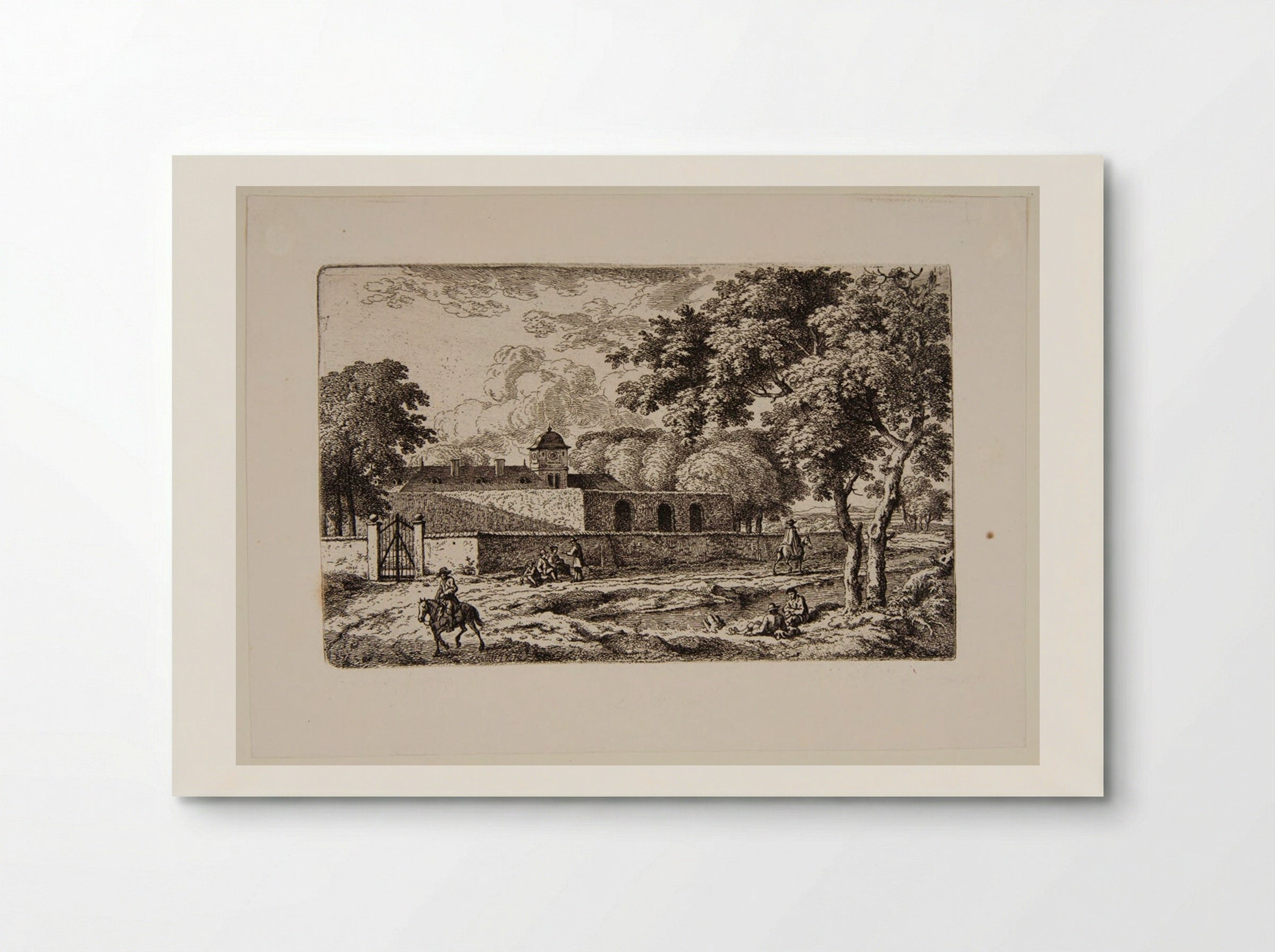 Country House with a Square Tower - Ferdinand Kobell - Poster