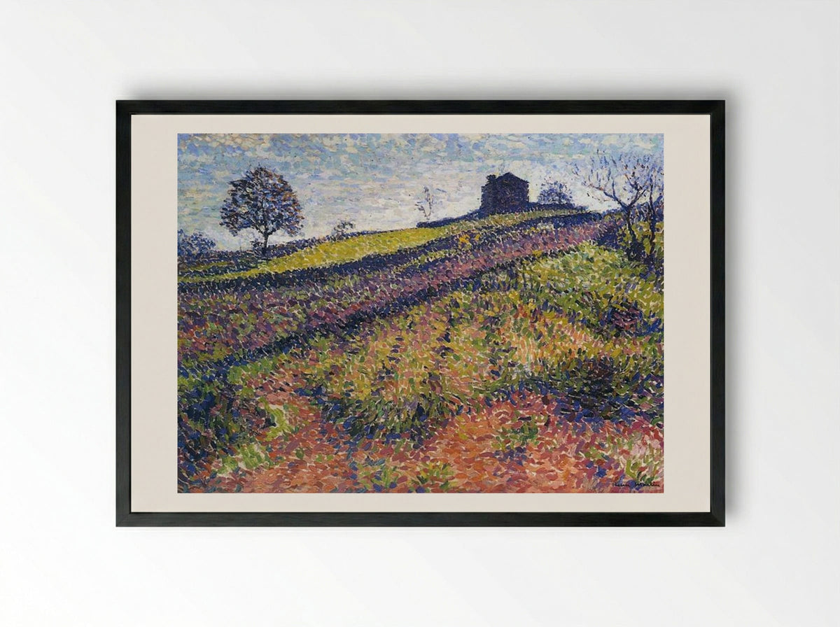 Country House - Henri Martin - Framed Print Black