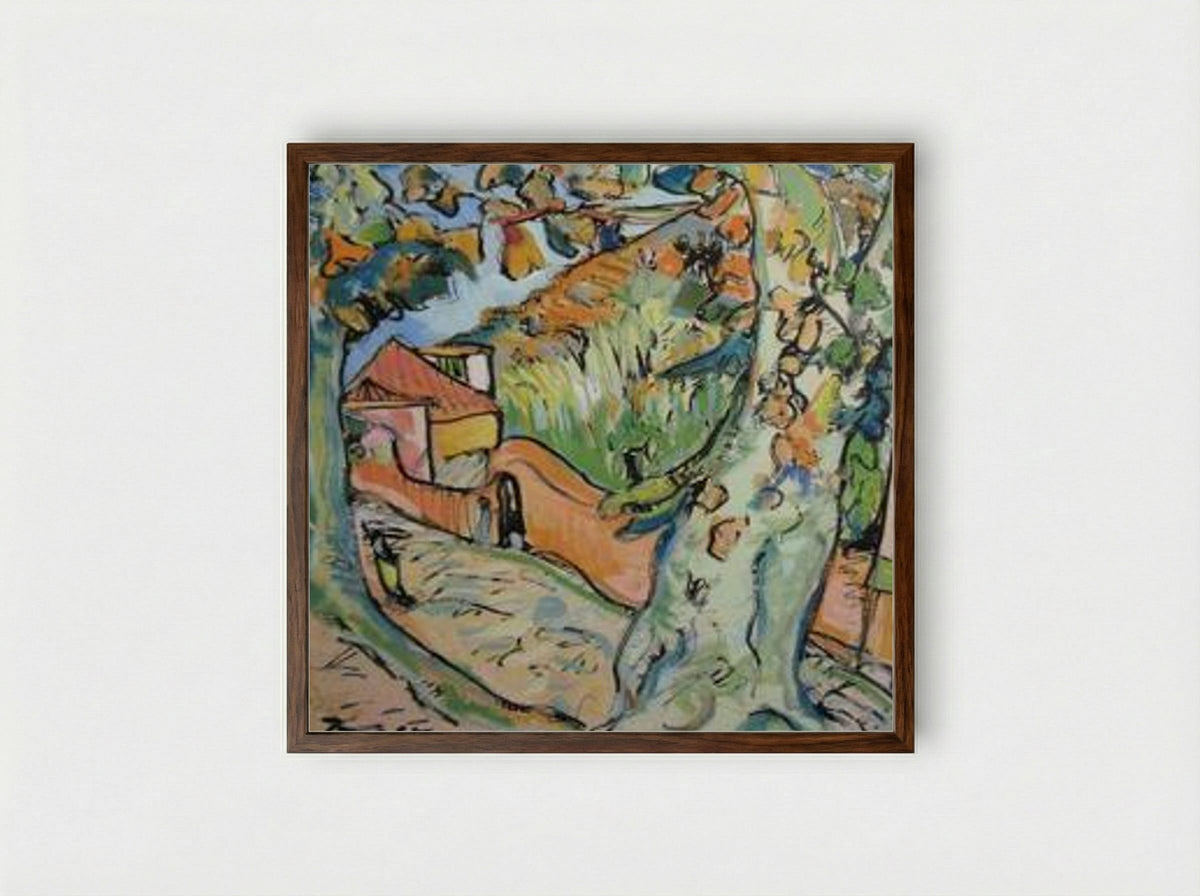 Country Road, Madeira - Irma Stern - Framed Print Dark Wood