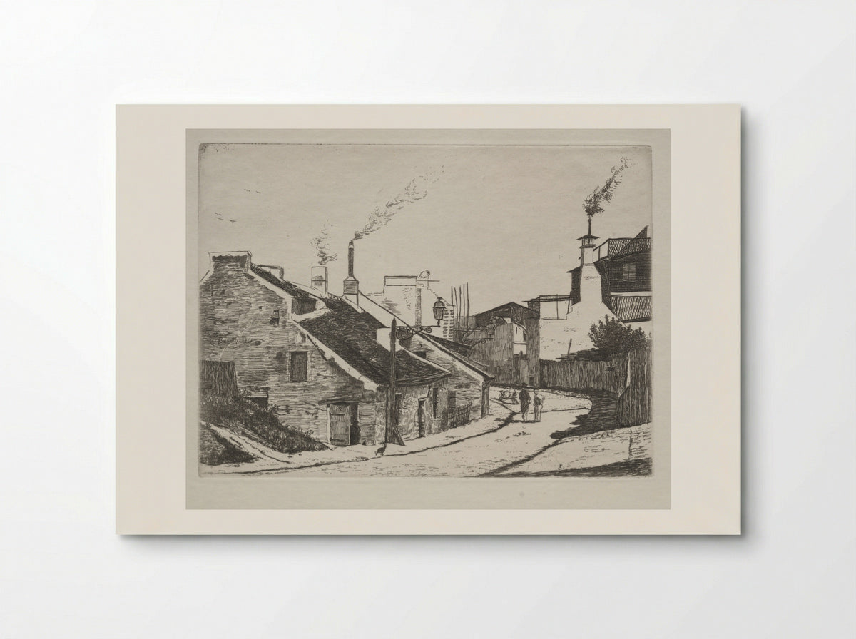 Country Street in Alouette - François Bonvin - Poster
