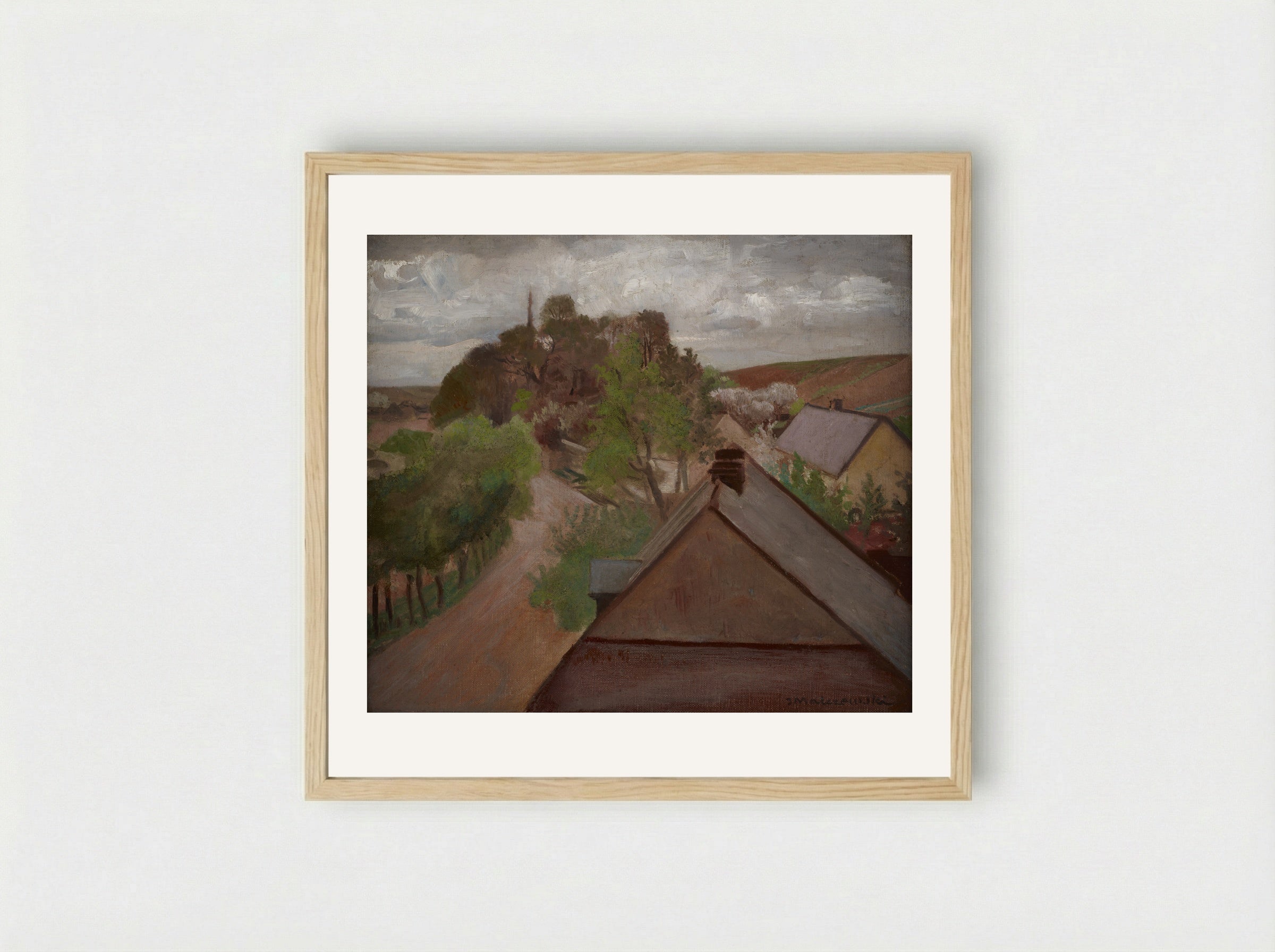 Country - Jacek Malczewski - Framed Print Wood