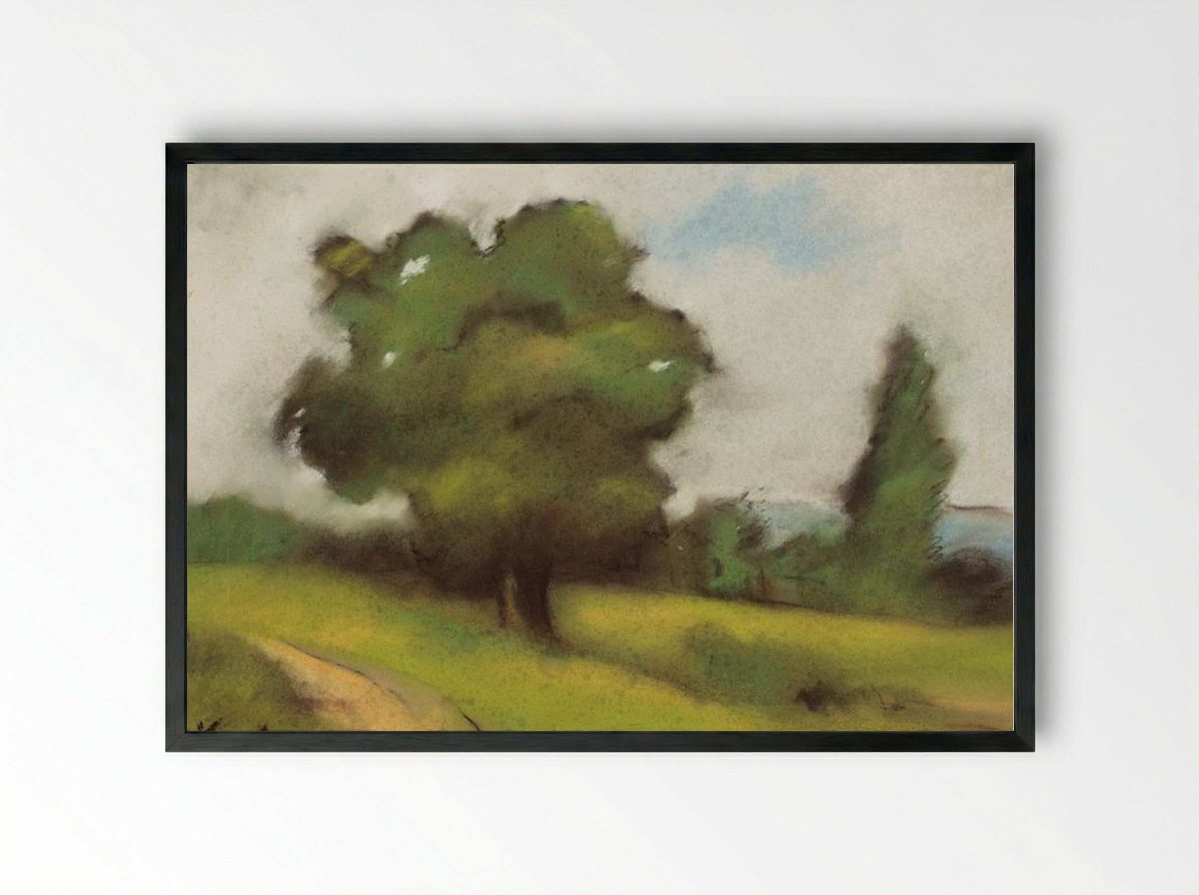 Countryside Path (Brebu) - Stefan Luchian - Framed Print Black