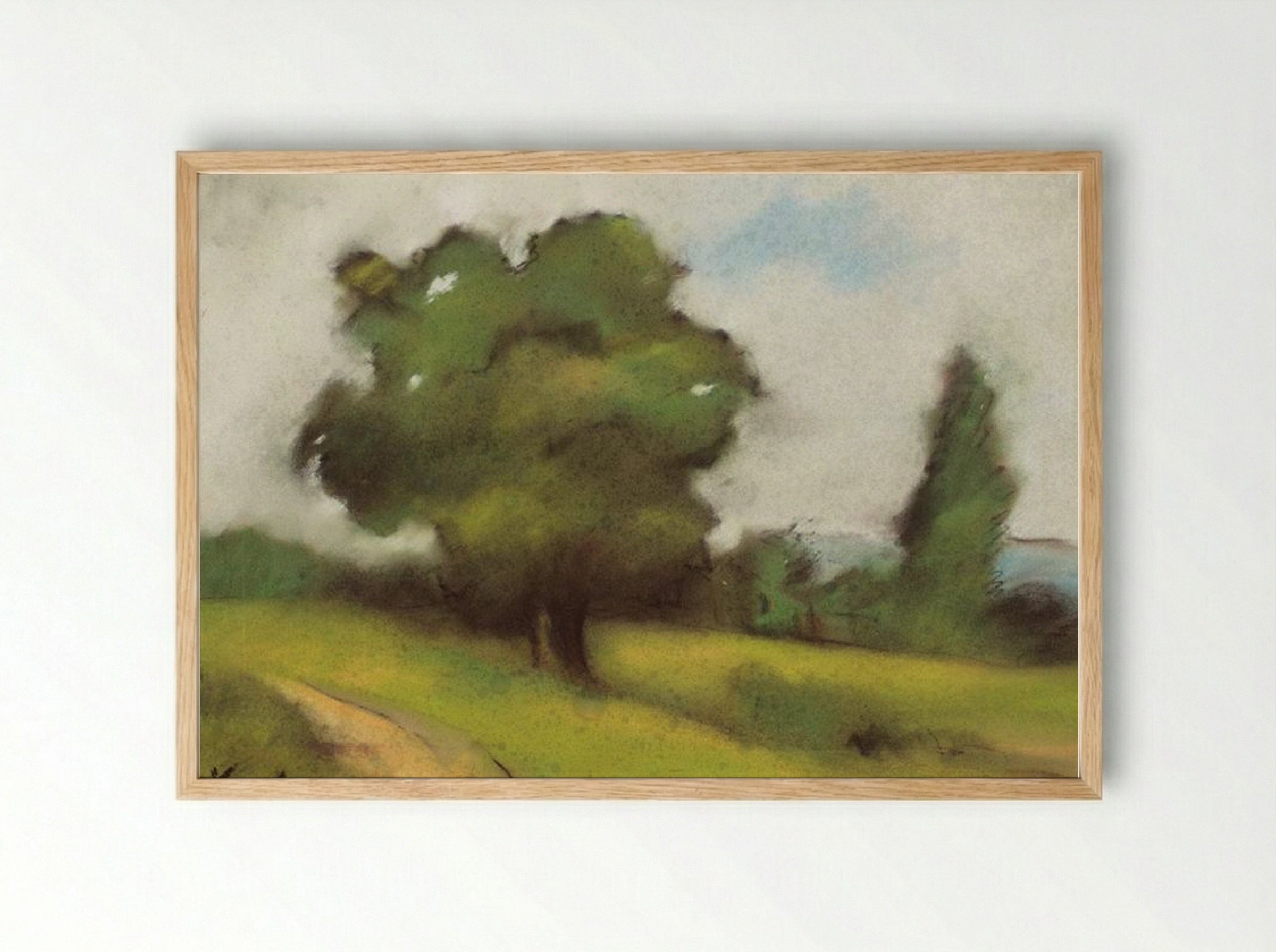 Countryside Path (Brebu) - Stefan Luchian - Framed Print Wood