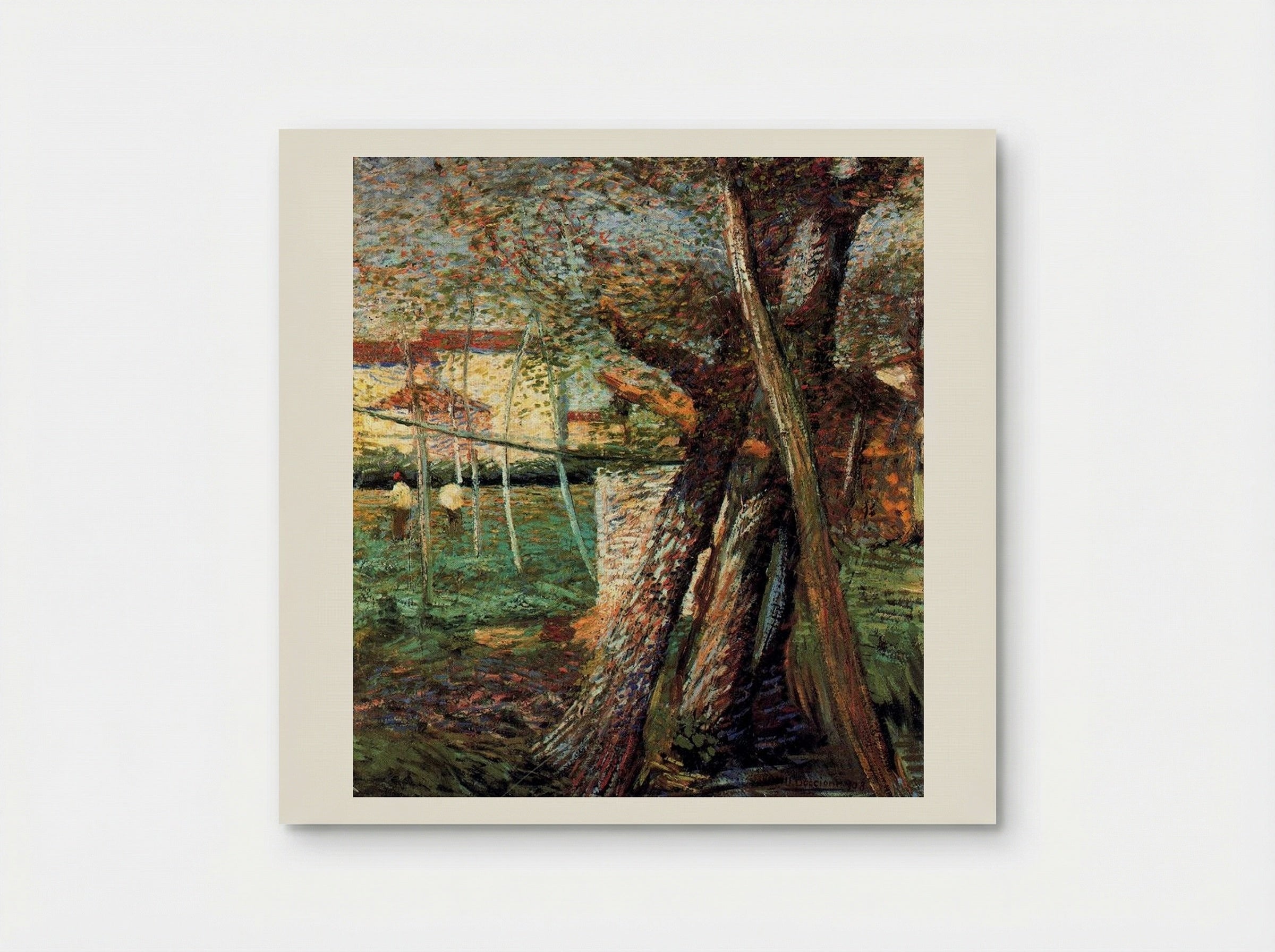 Countryside with Trees - Umberto Boccioni - Poster