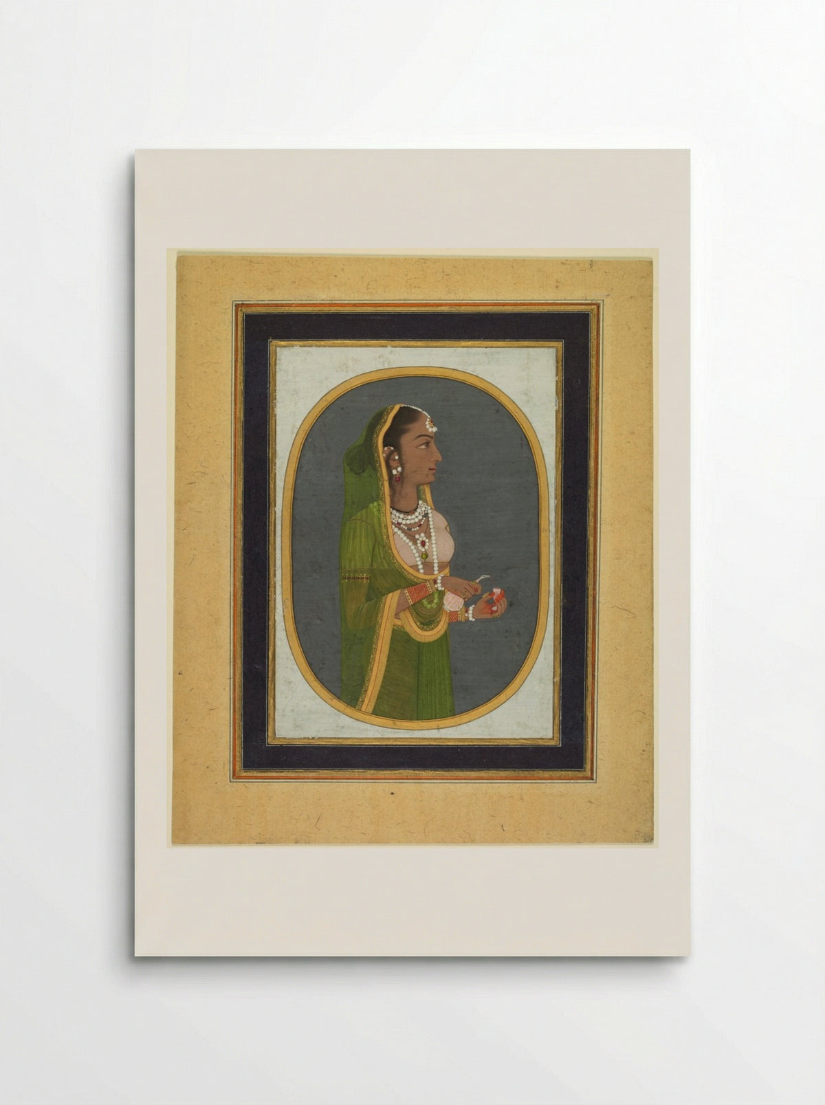Court Lady Pouring Wine - Muhammad Rizavi Hindi - Poster